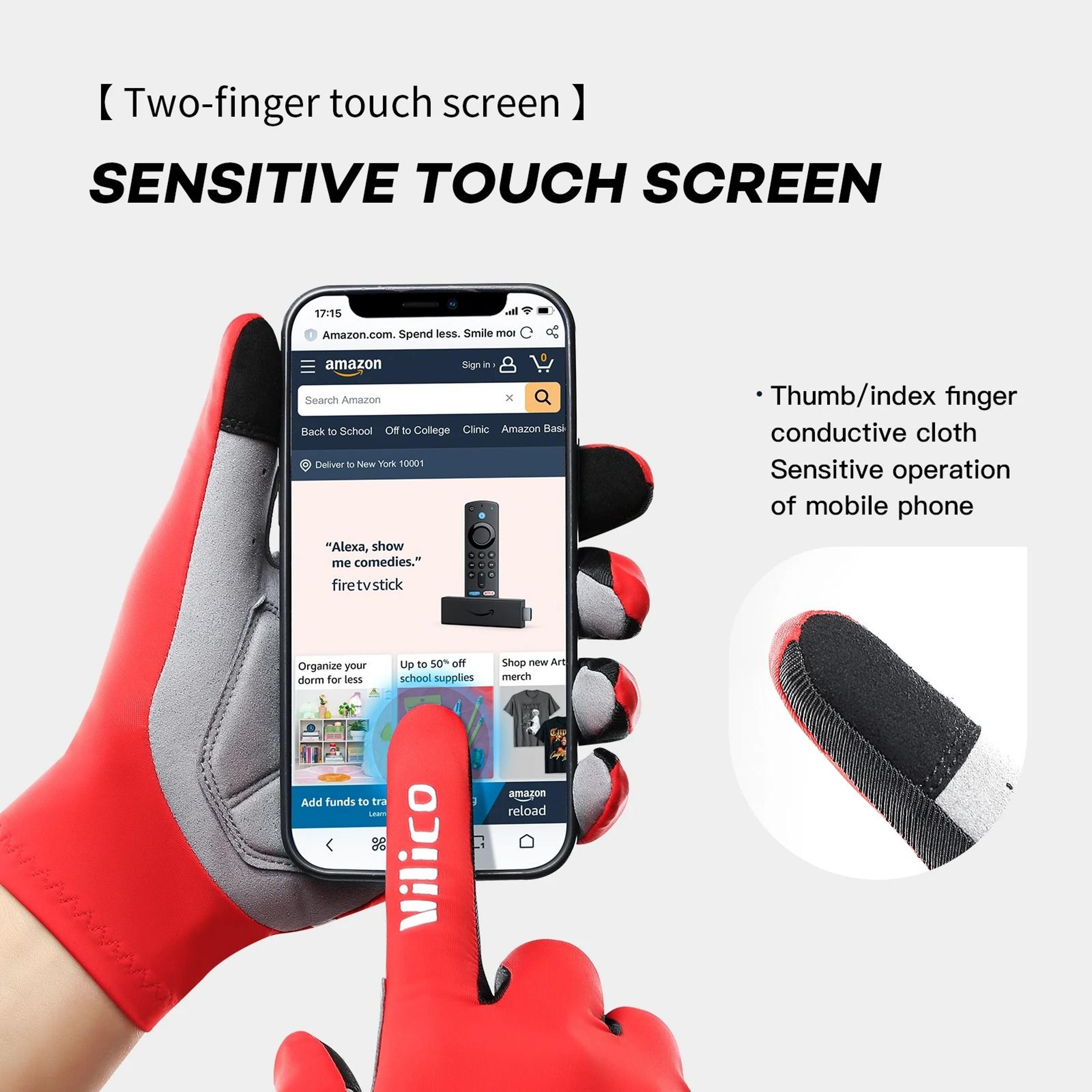 Outdoor Cycling Gloves With Touch Screen And Shock Absorption 1