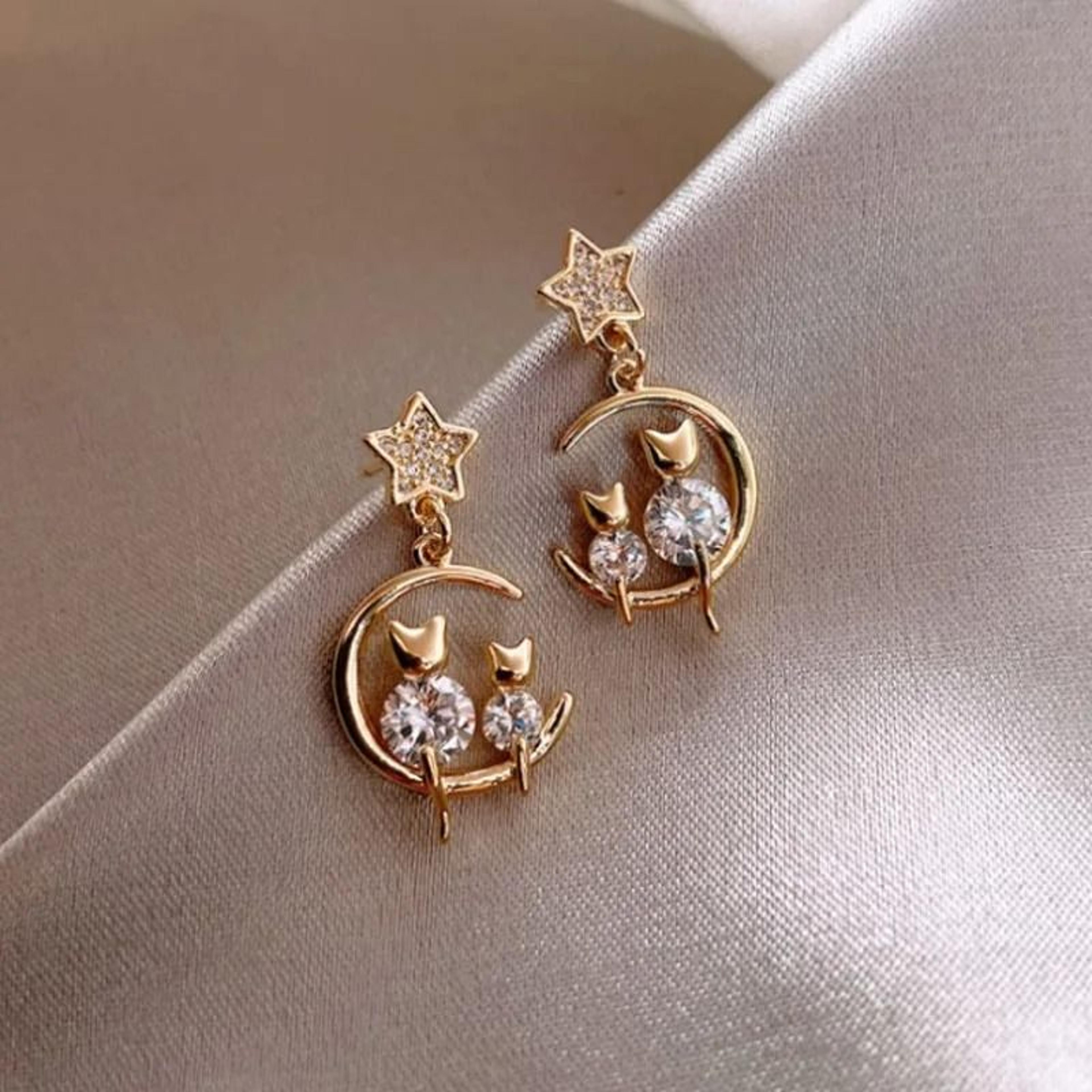 Cute Animal Stud Earrings For Women With Pearl And Rhinestone Accents 9