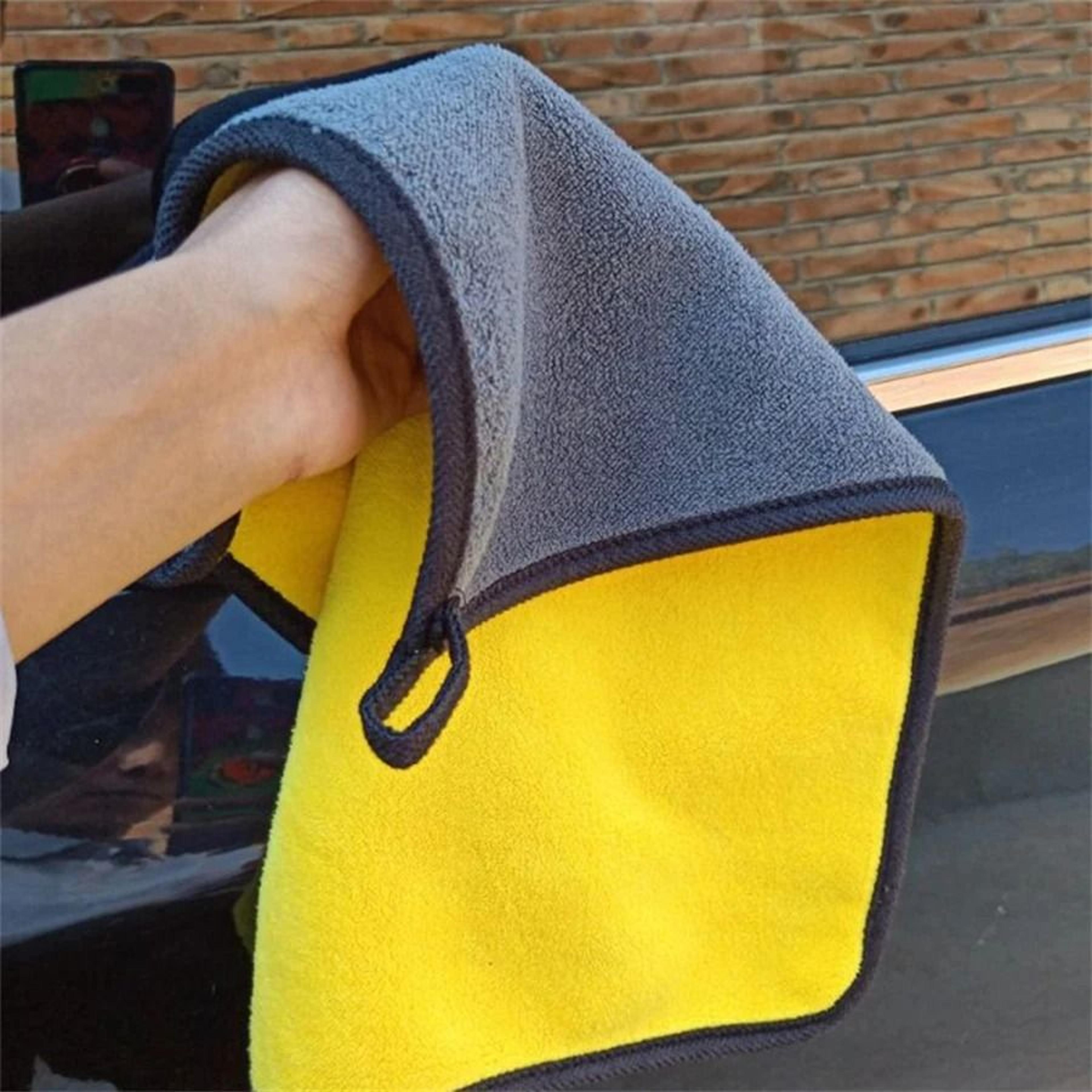 Thick Microfiber Cleaning Towels Soft Double Layer Drying Cloth Set 4