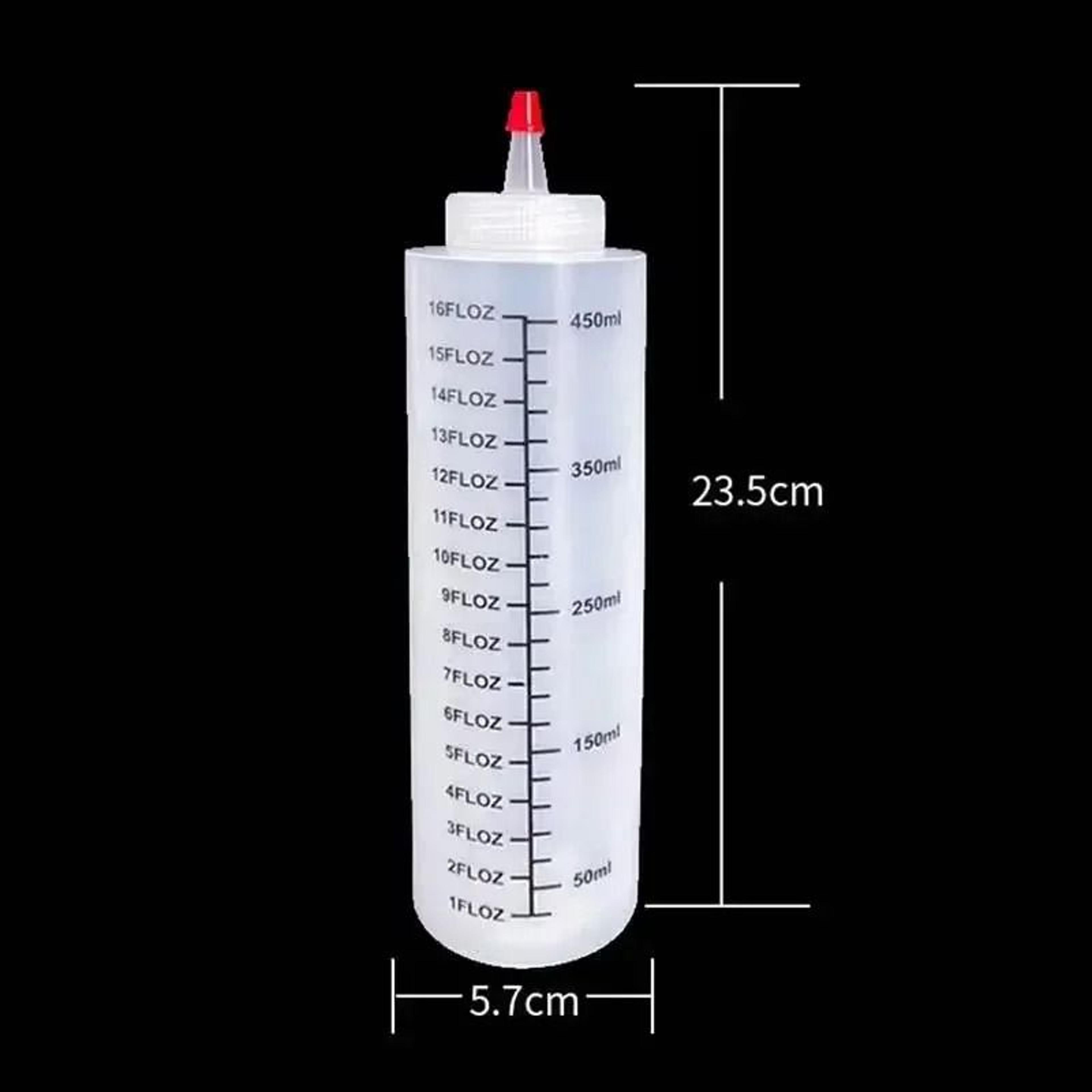 Plastic Squeeze Bottle With Needle Nose Scale For Kitchen Sauce And Oil 5