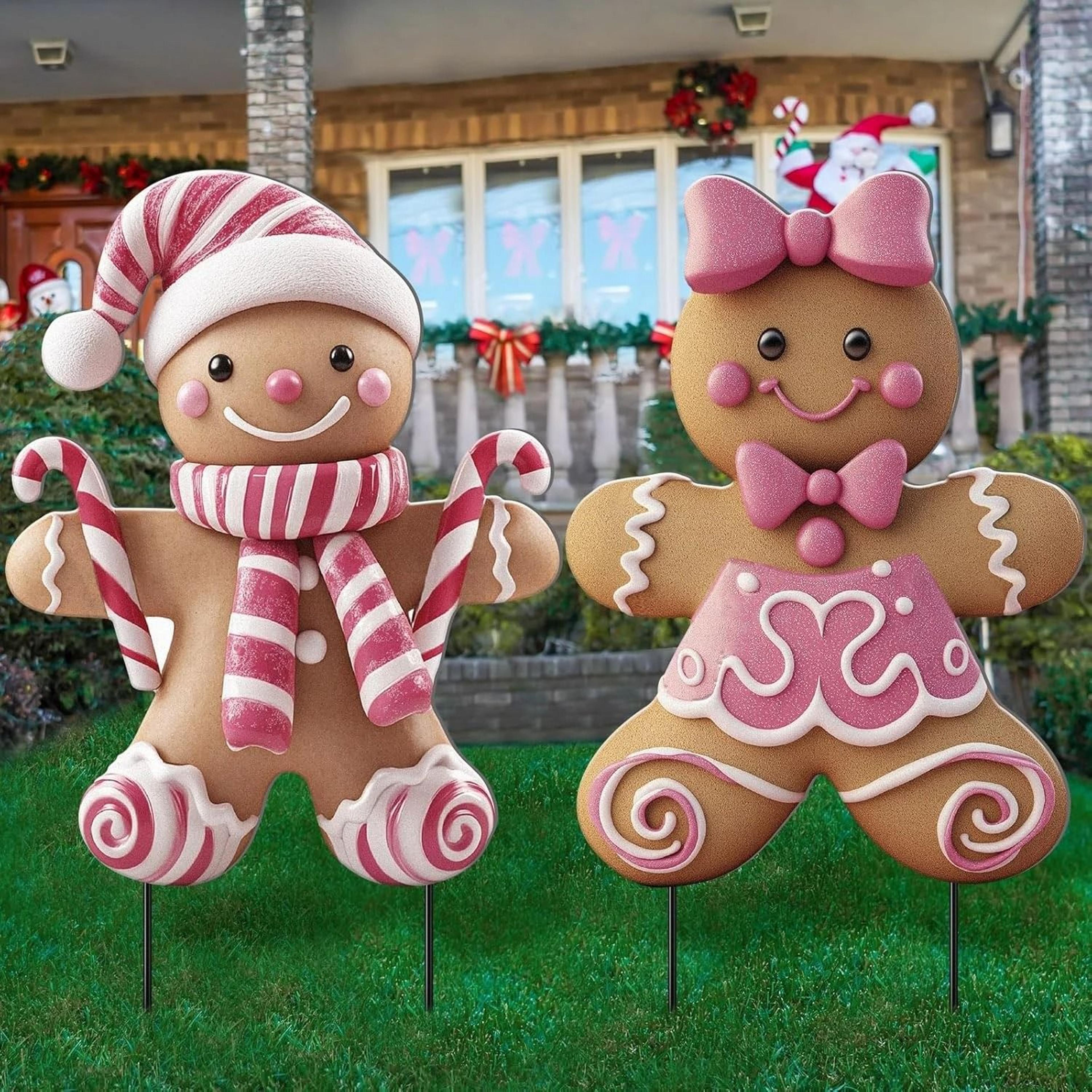 Create A Magical Holiday Atmosphere With The Festive Christmas Boy And Girl Yard Stakes These Charm 6