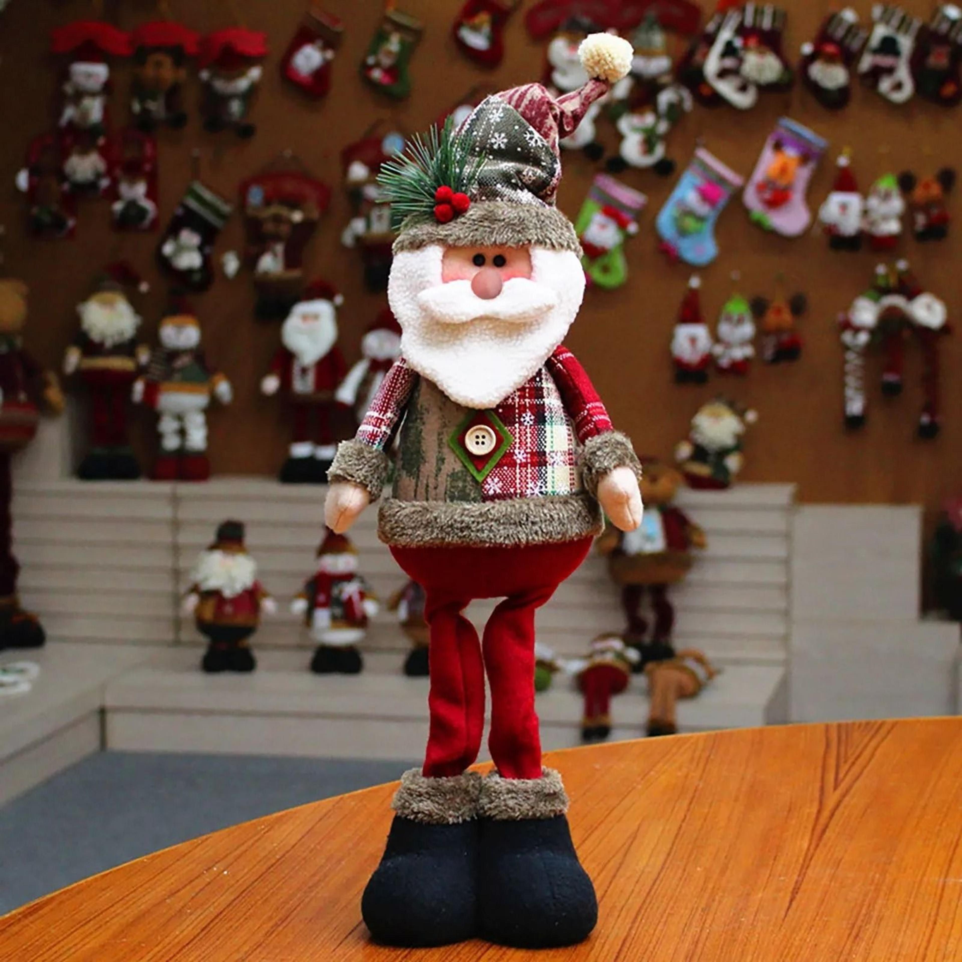 Christmas Standing Decorative Doll Set For Festive Holiday Display 4