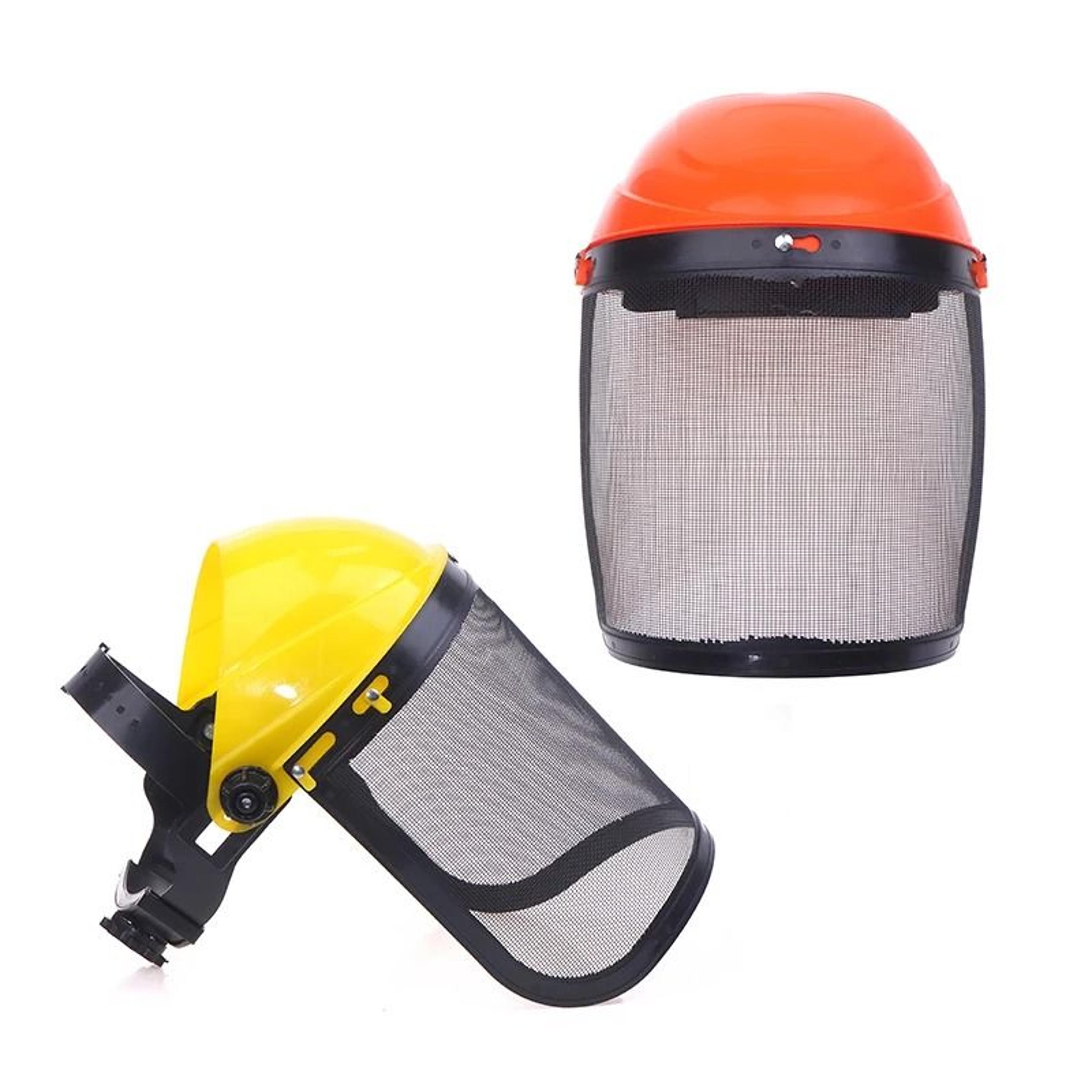 Garden Safety Helmet With Full Face Mesh Protective Mask For Brush Cutting And Forestry Work 1