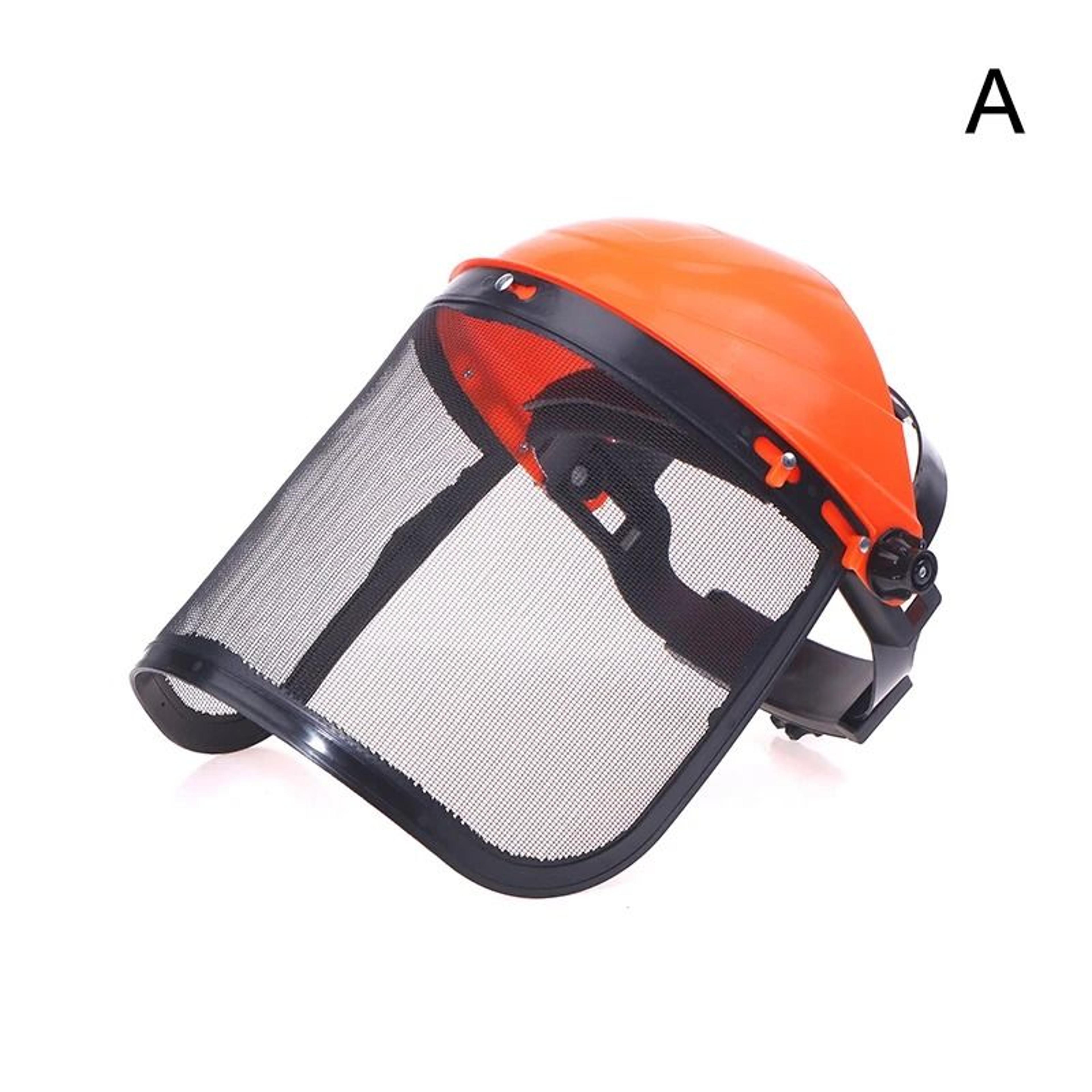 Garden Safety Helmet With Full Face Mesh Protective Mask For Brush Cutting And Forestry Work 7
