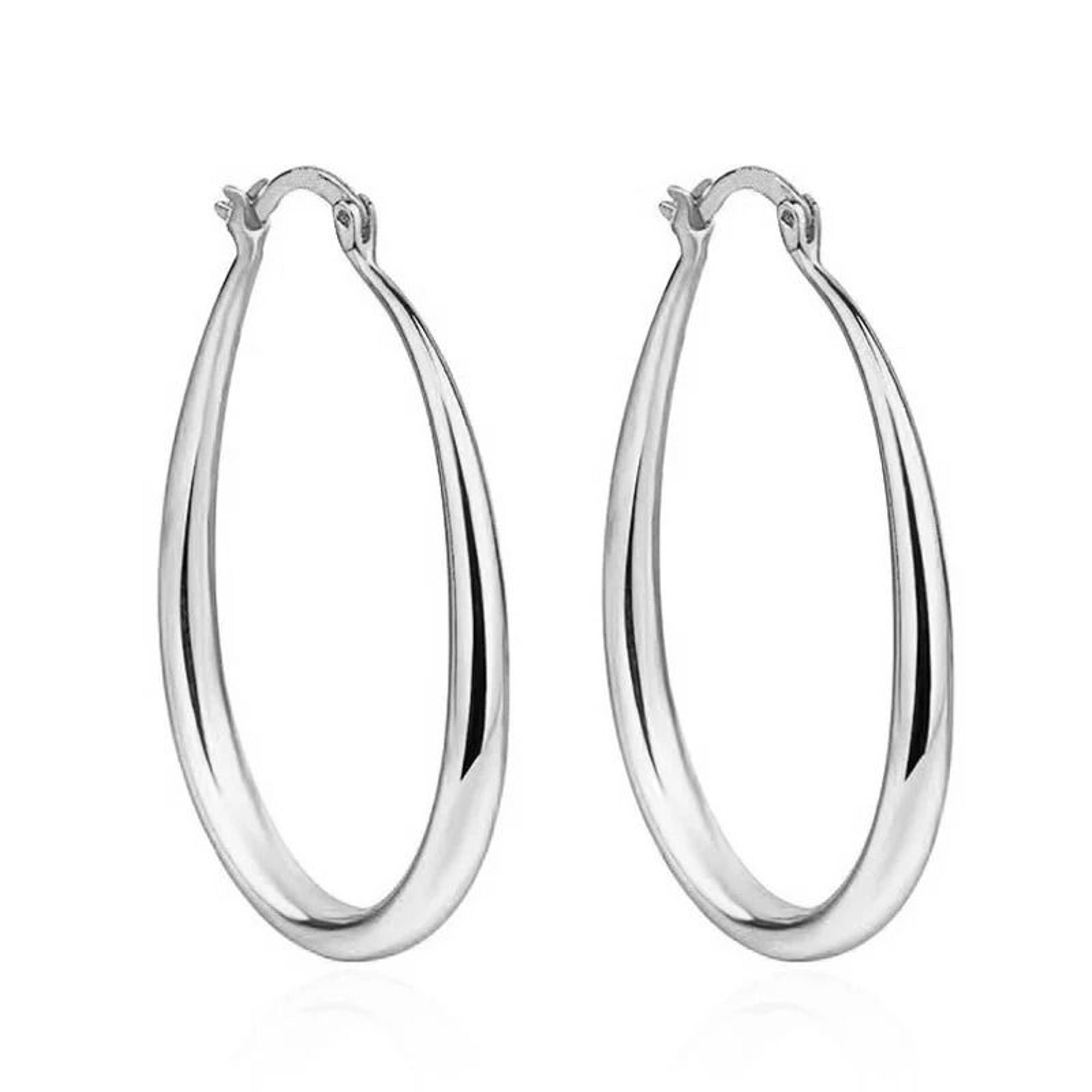 Elegant Gold Shine Hoop Earrings 6