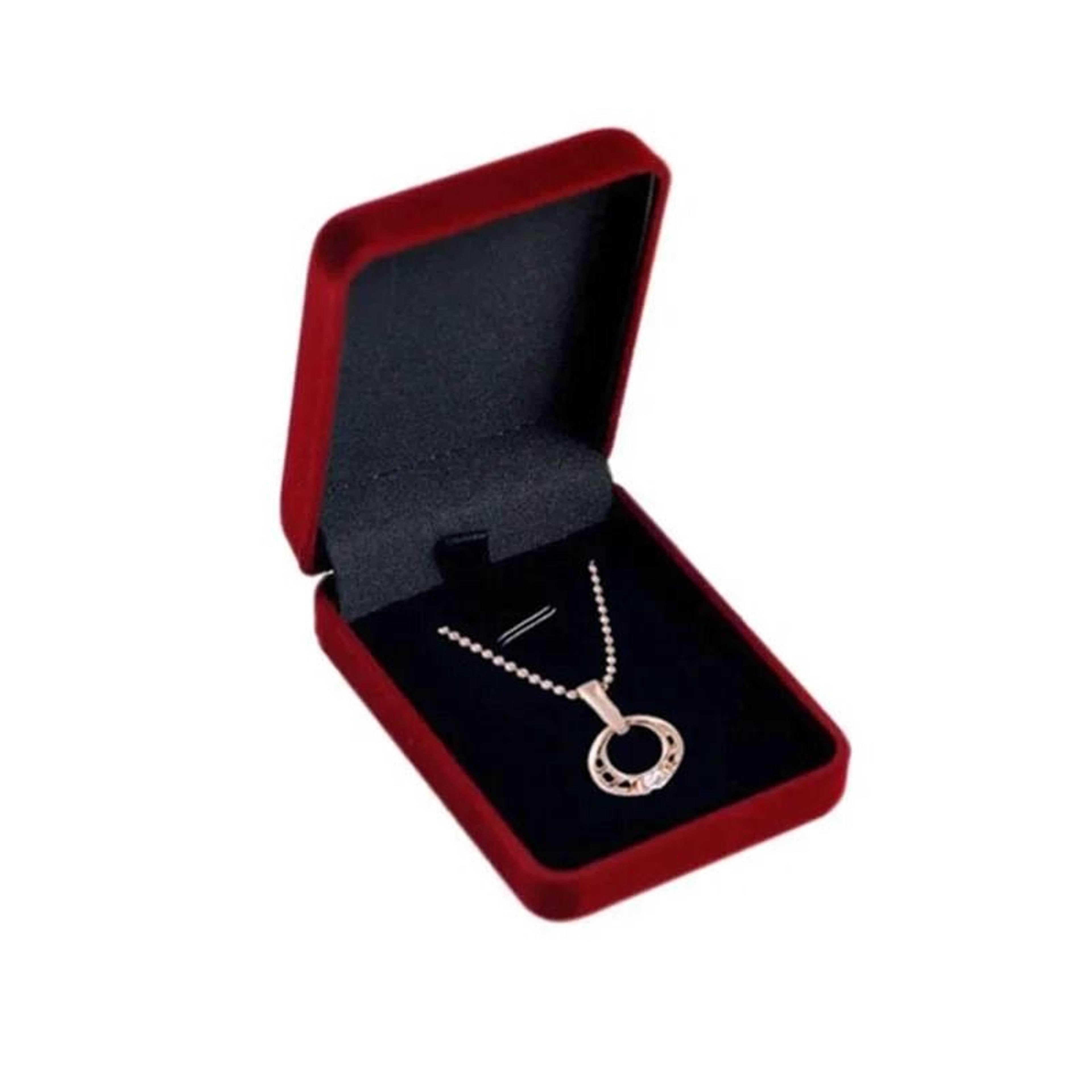Velvet Jewelry Box For Necklace Or Pendant Elegant Gift Packaging 6
