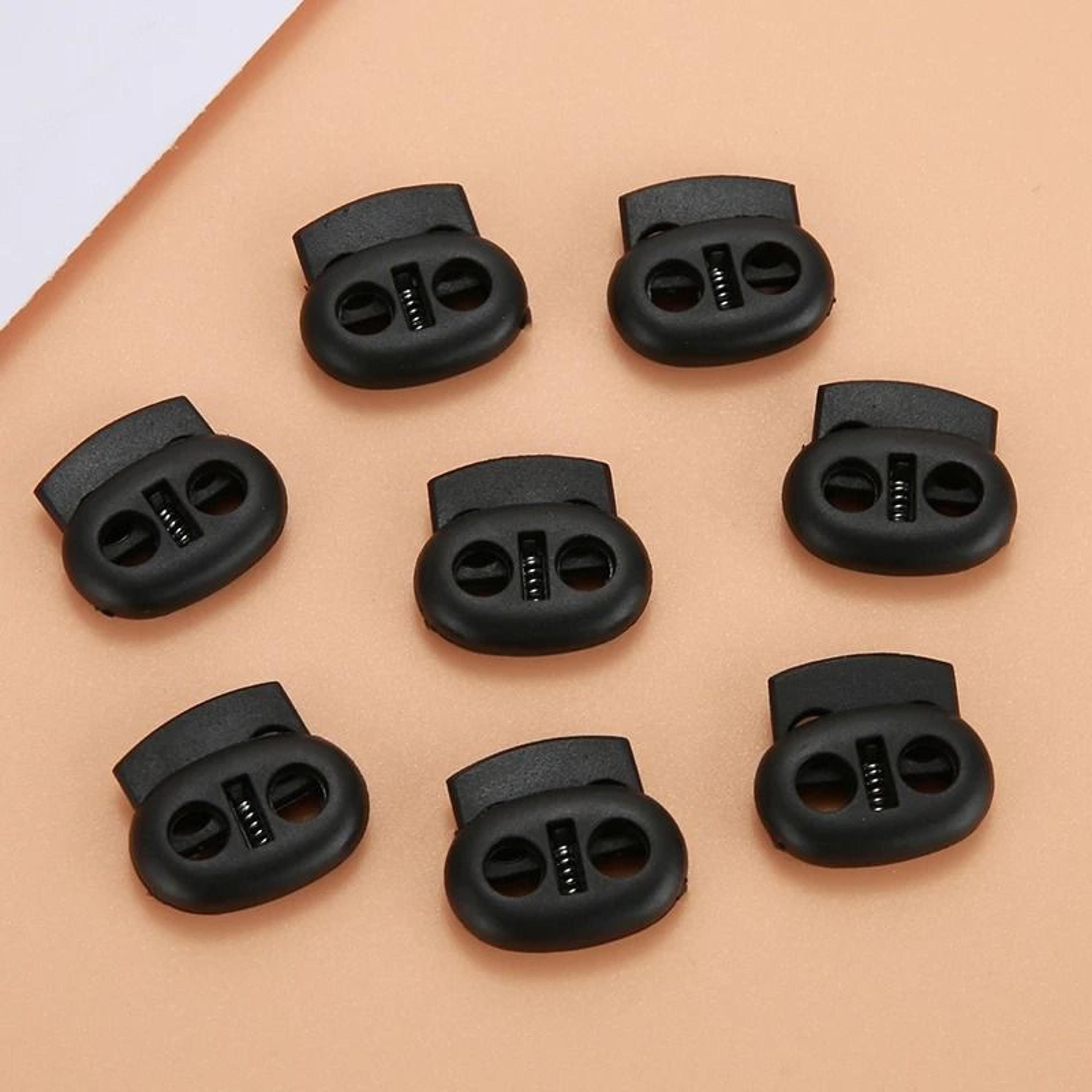 Plastic Cord Lock Stopper Toggle Clip For Drawstrings Elastic Lanyards Paracord Ropes 5