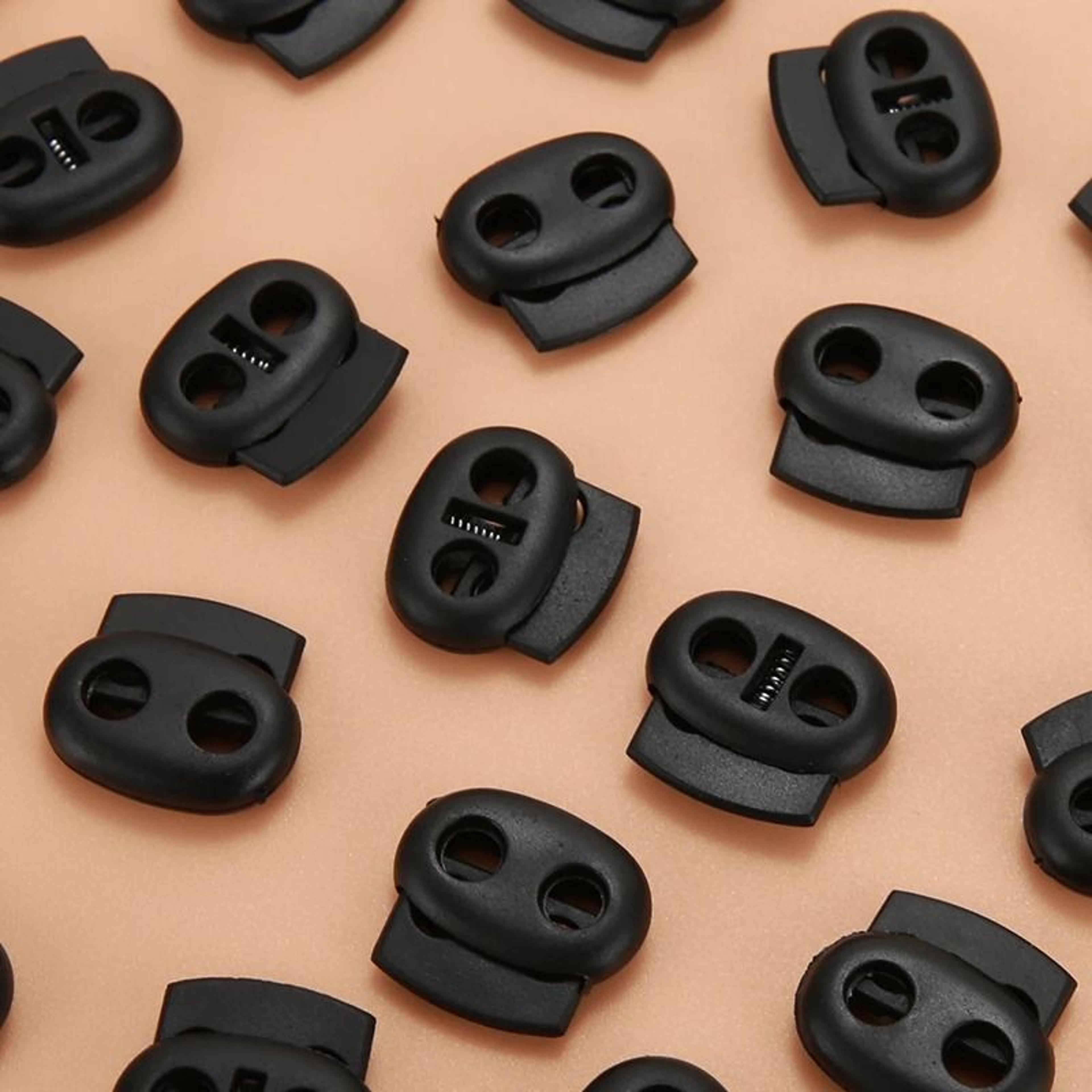 Plastic Cord Lock Stopper Toggle Clip For Drawstrings Elastic Lanyards Paracord Ropes 7