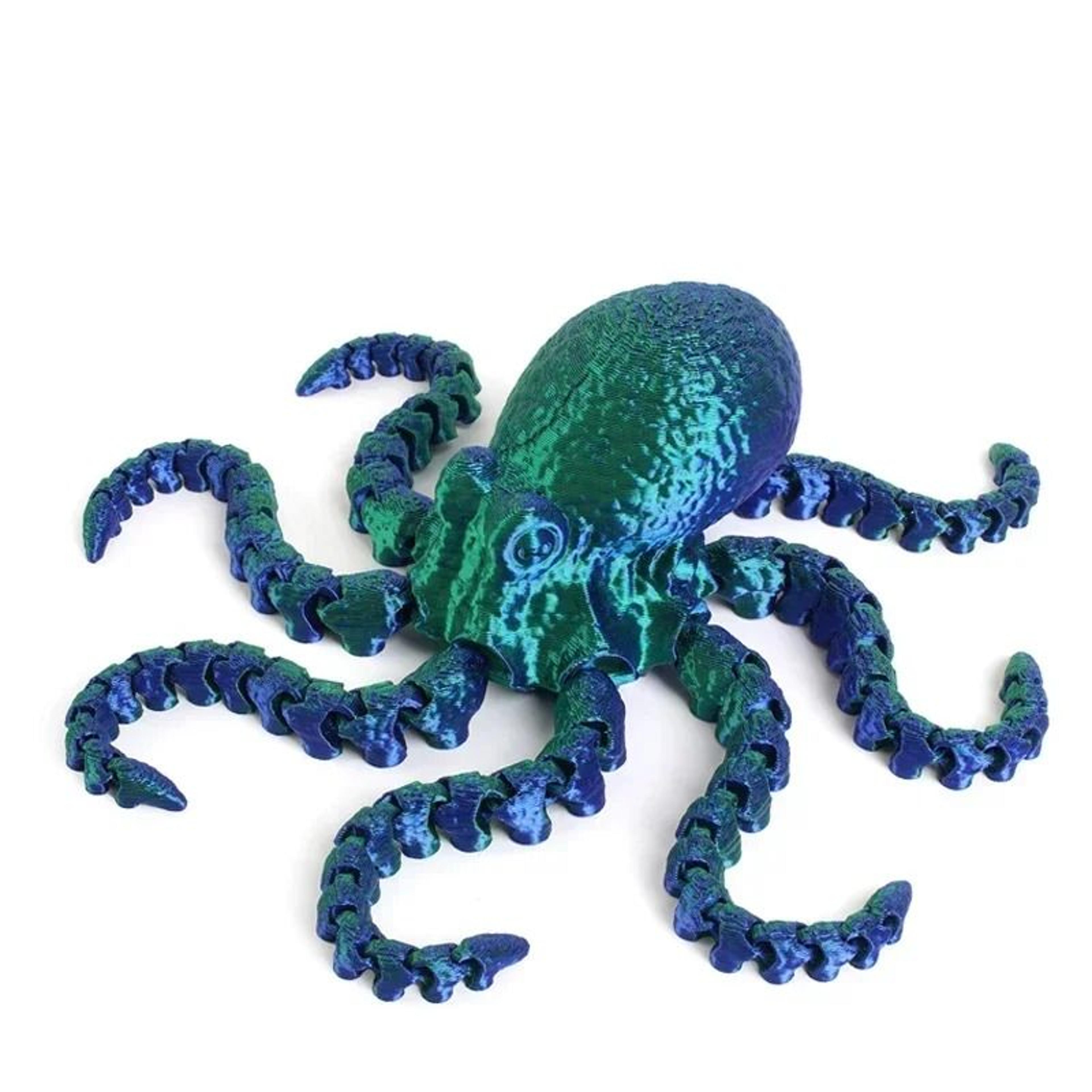 Flexible Movable Octopus Fidget Toy 3D Printed Desktop Ornament 5