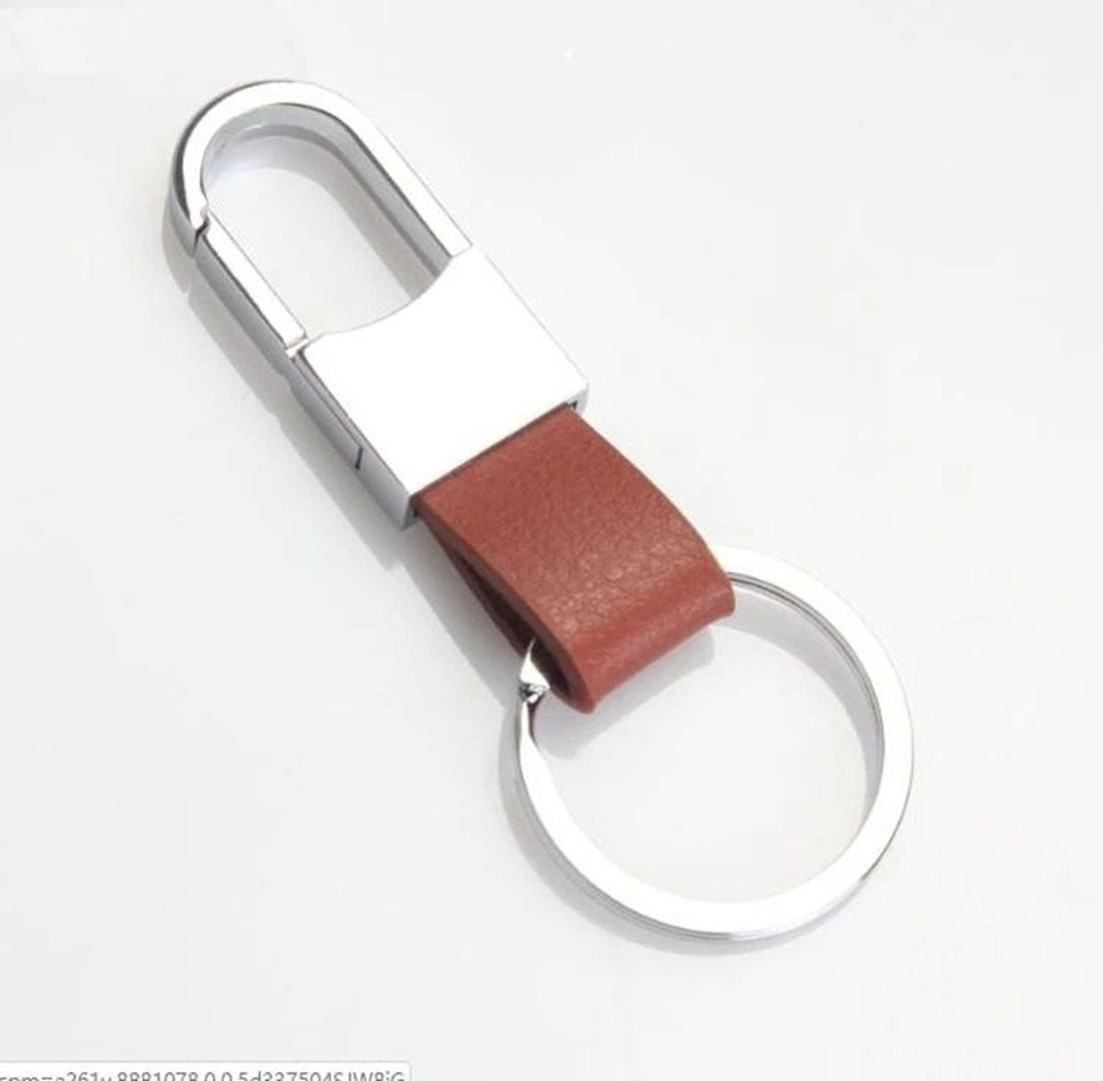 Leather Key Ring With Metal Clip For Everyday Carry 6
