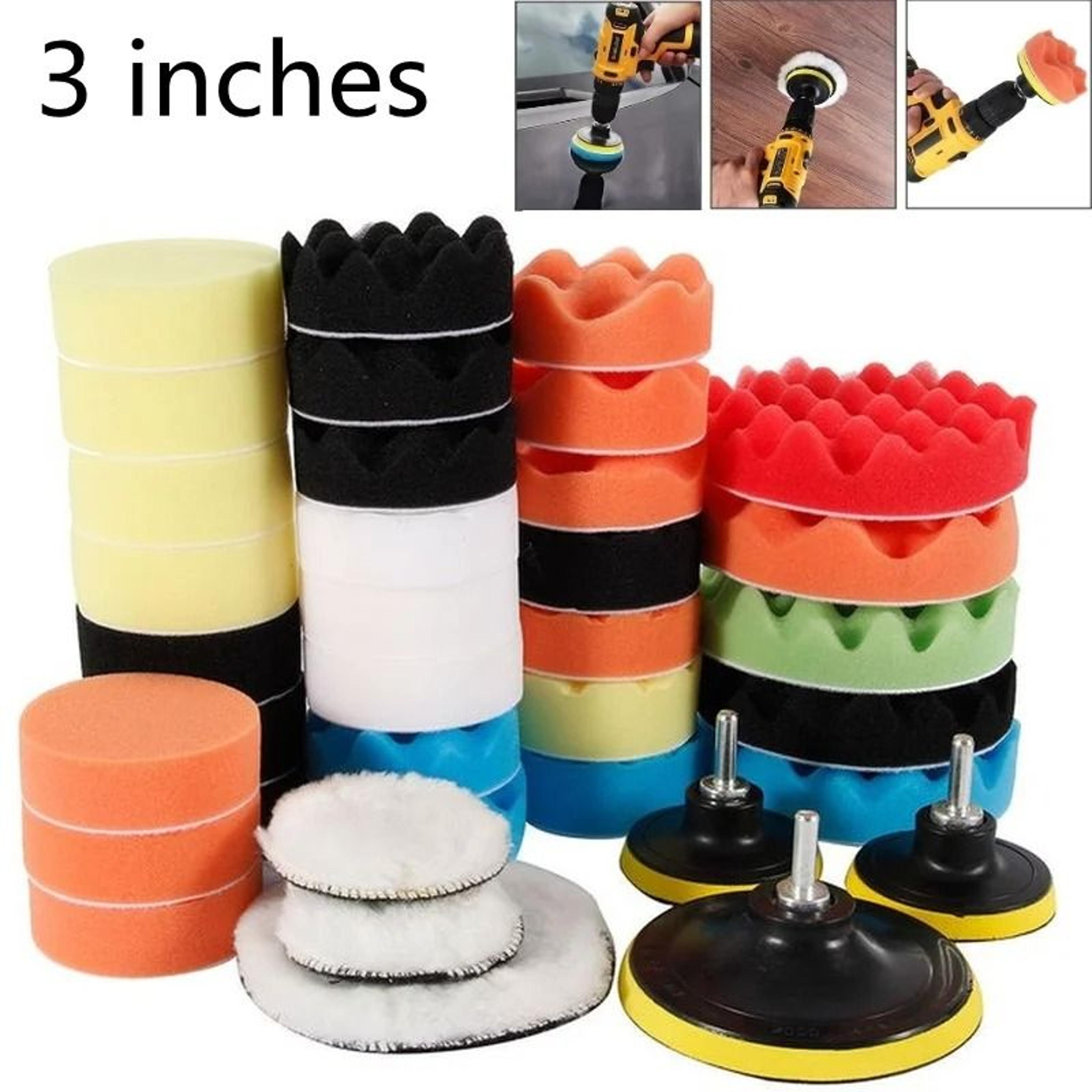 car polishing foam pad kit for scratch removal and surface restoration