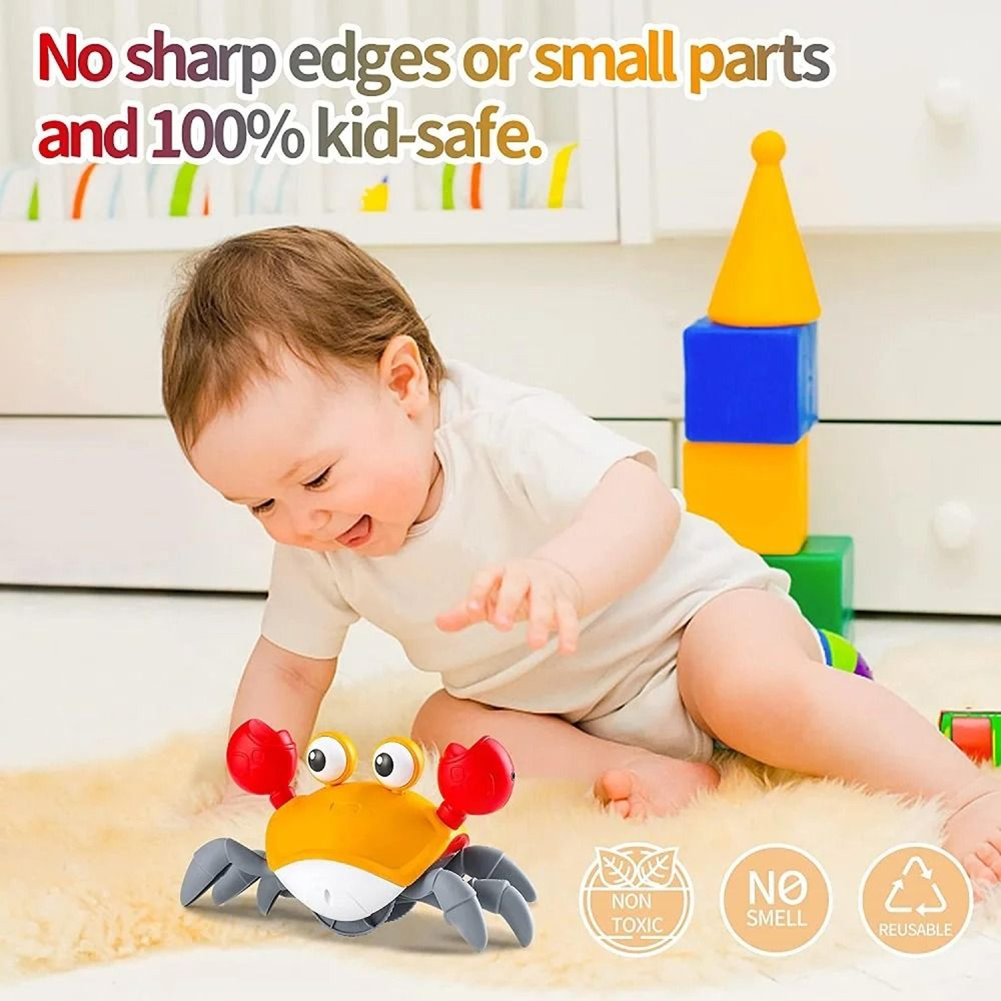 Dancing Crab Run Away Toy For Babies Crawling Interactive Fun 2