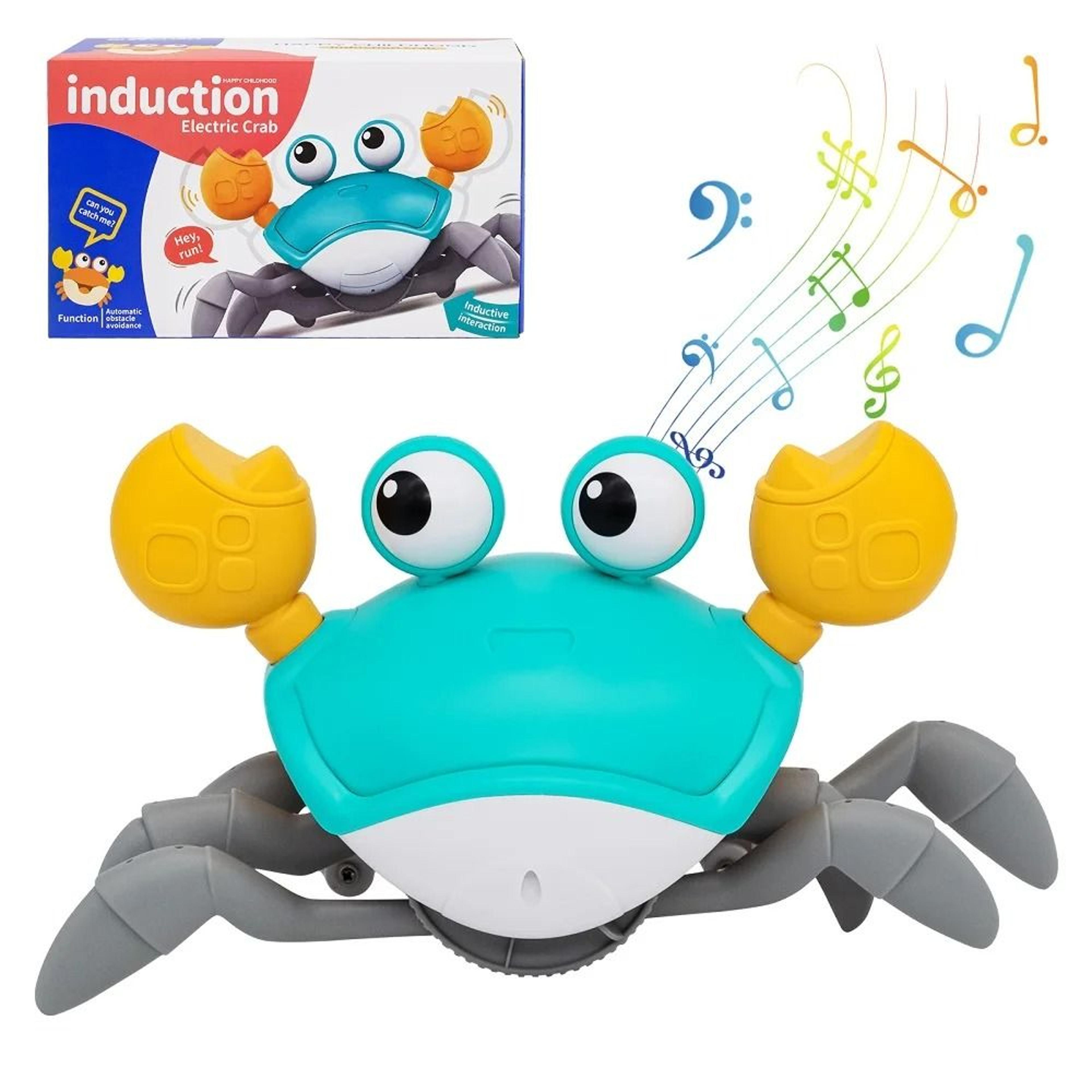 Dancing Crab Run Away Toy For Babies Crawling Interactive Fun 6