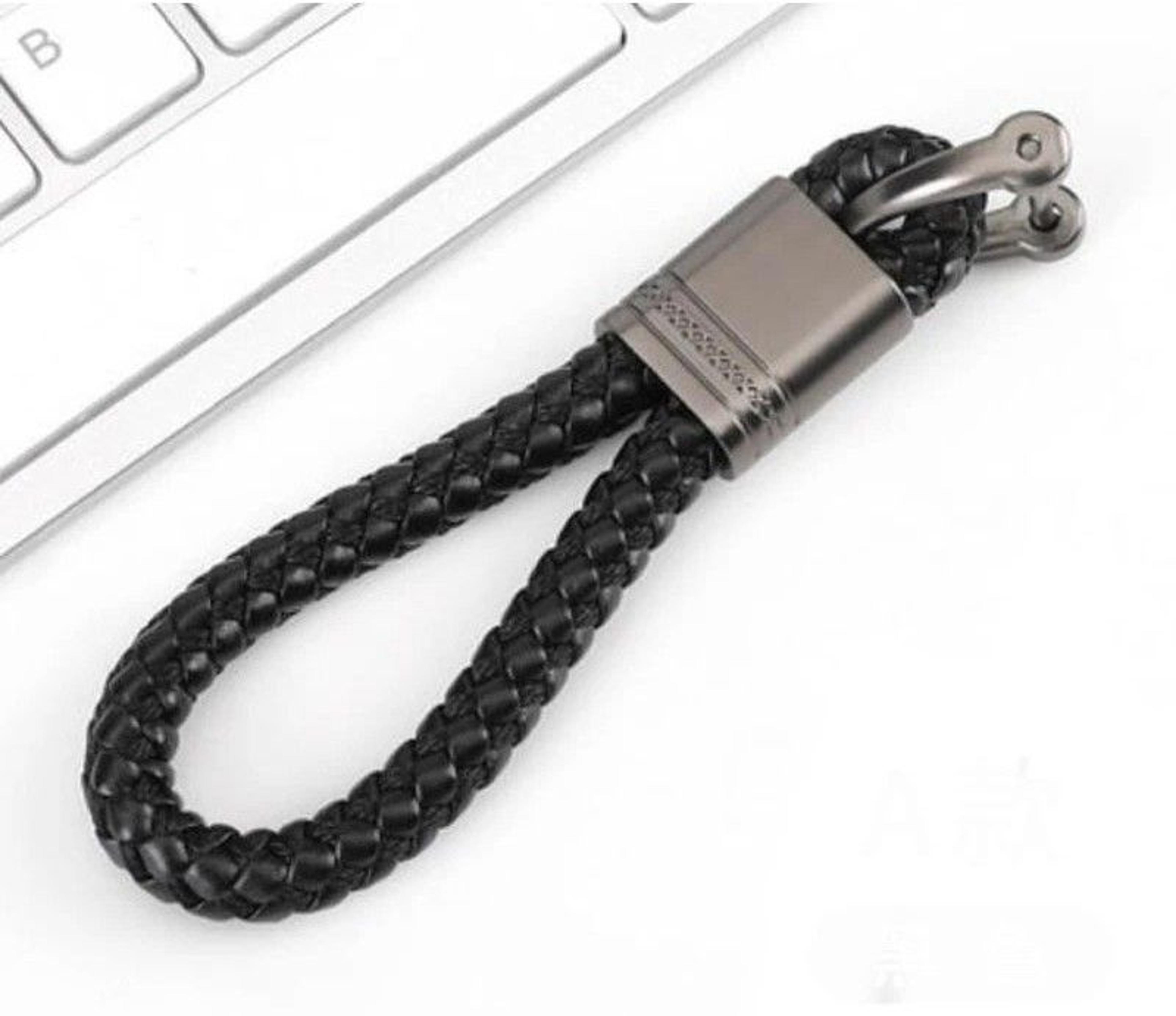 Hand Woven Leather Car Key Ring For Men And Women 14