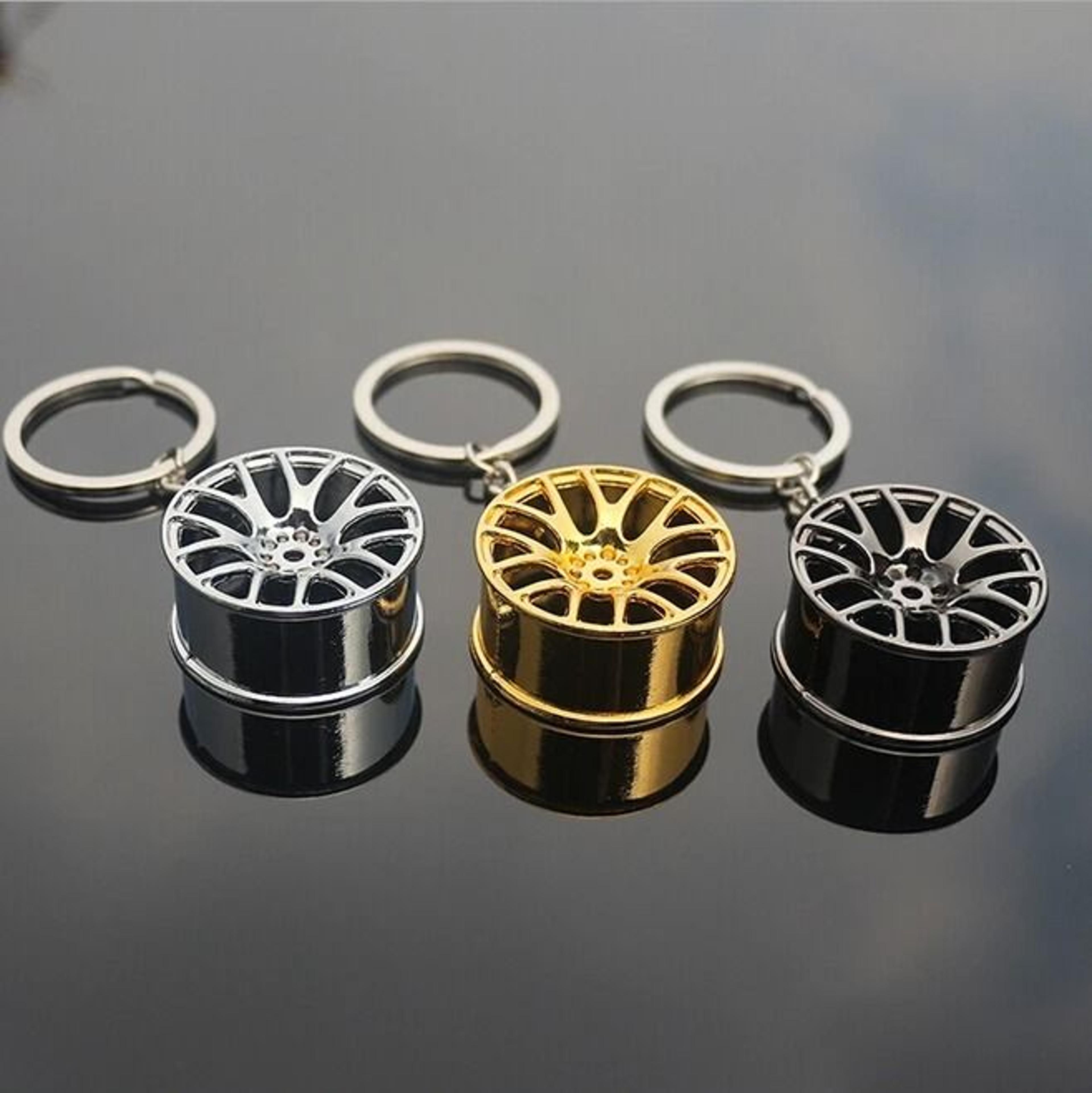 Miniature Metal Wheel Rim Keychain For Car Fans 5