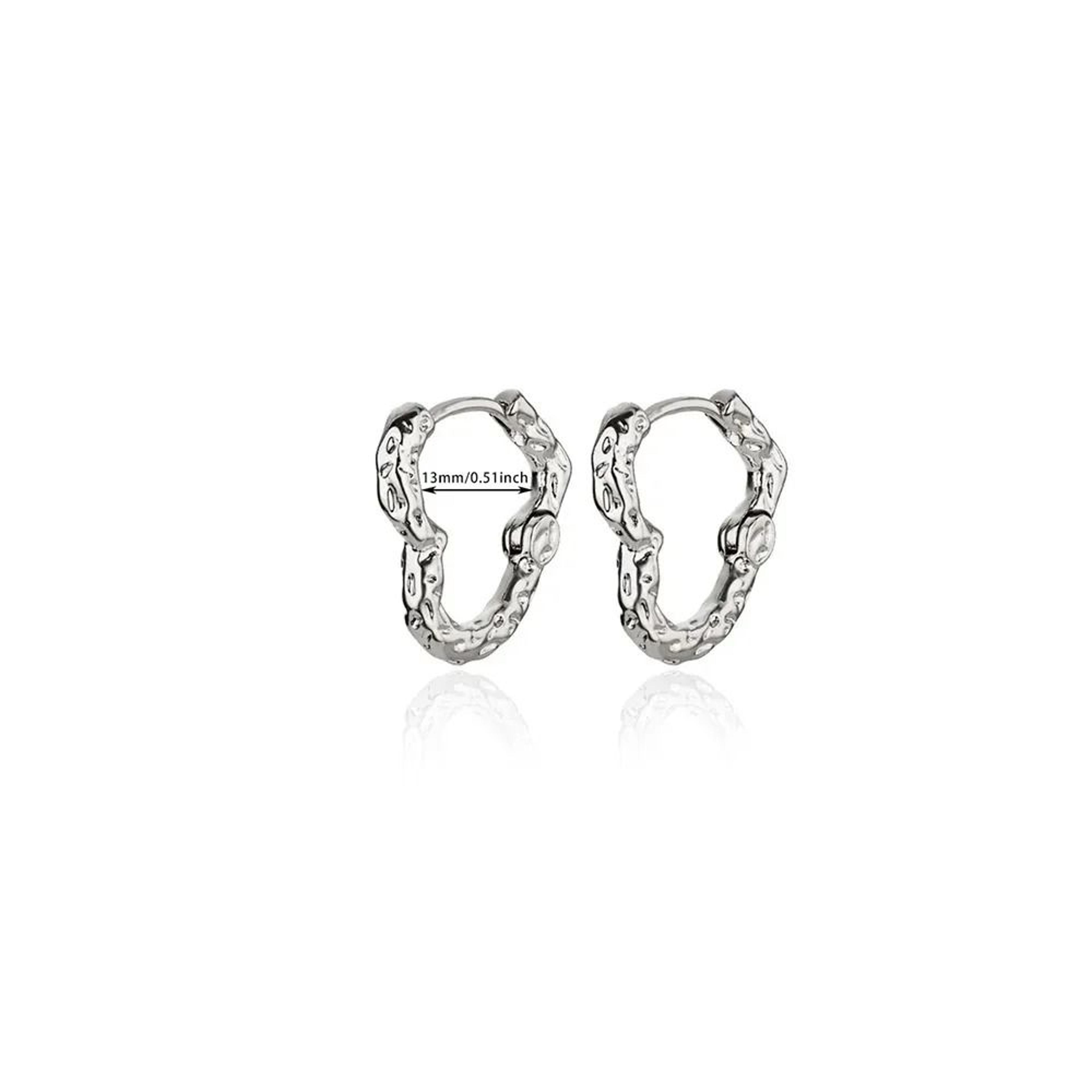 Hollow Zircon Heart Earrings For Women Gift Jewelry 26