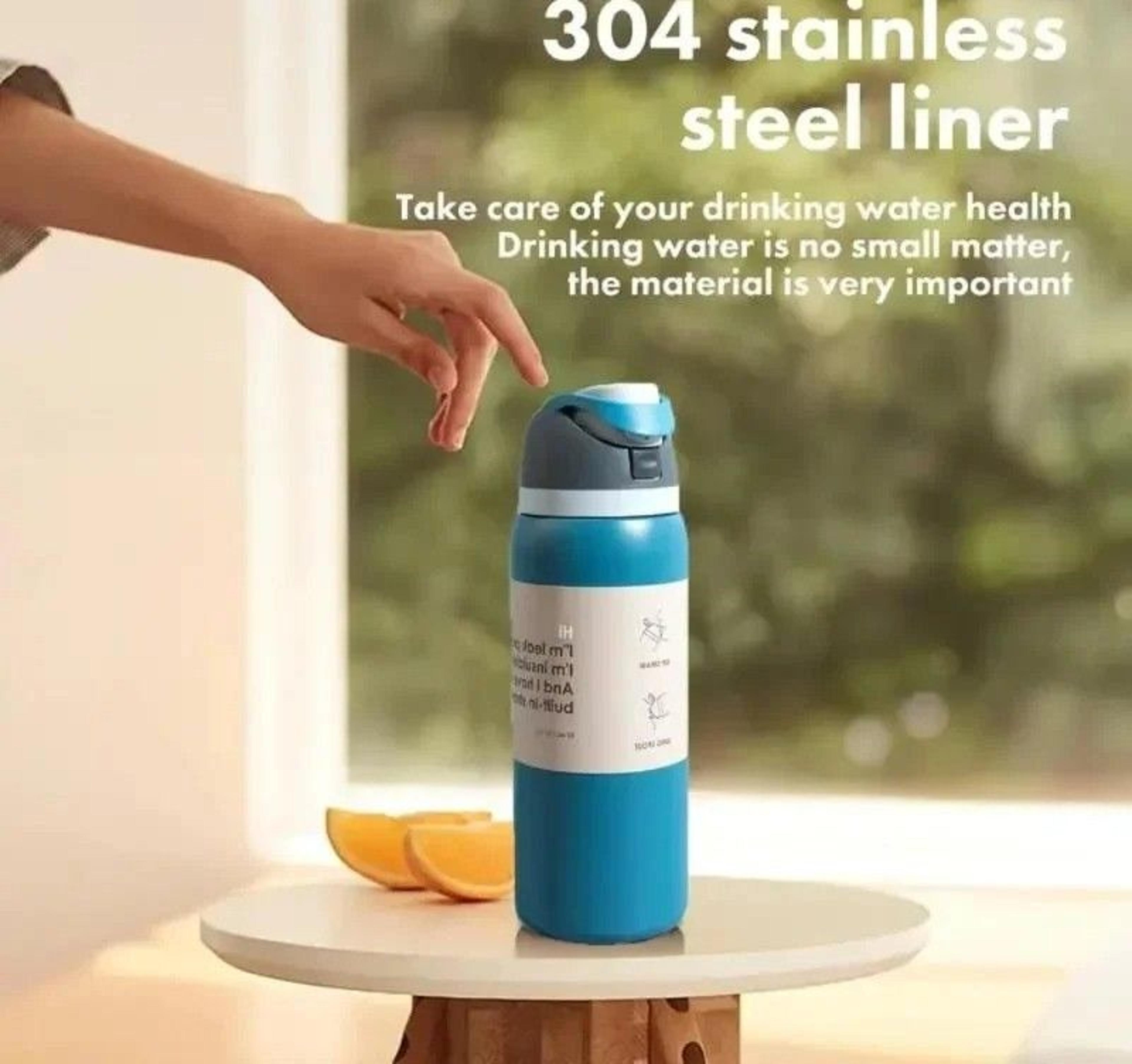 Stainless Steel Thermal Water Bottle With Insulated Hot And Cold Design 2
