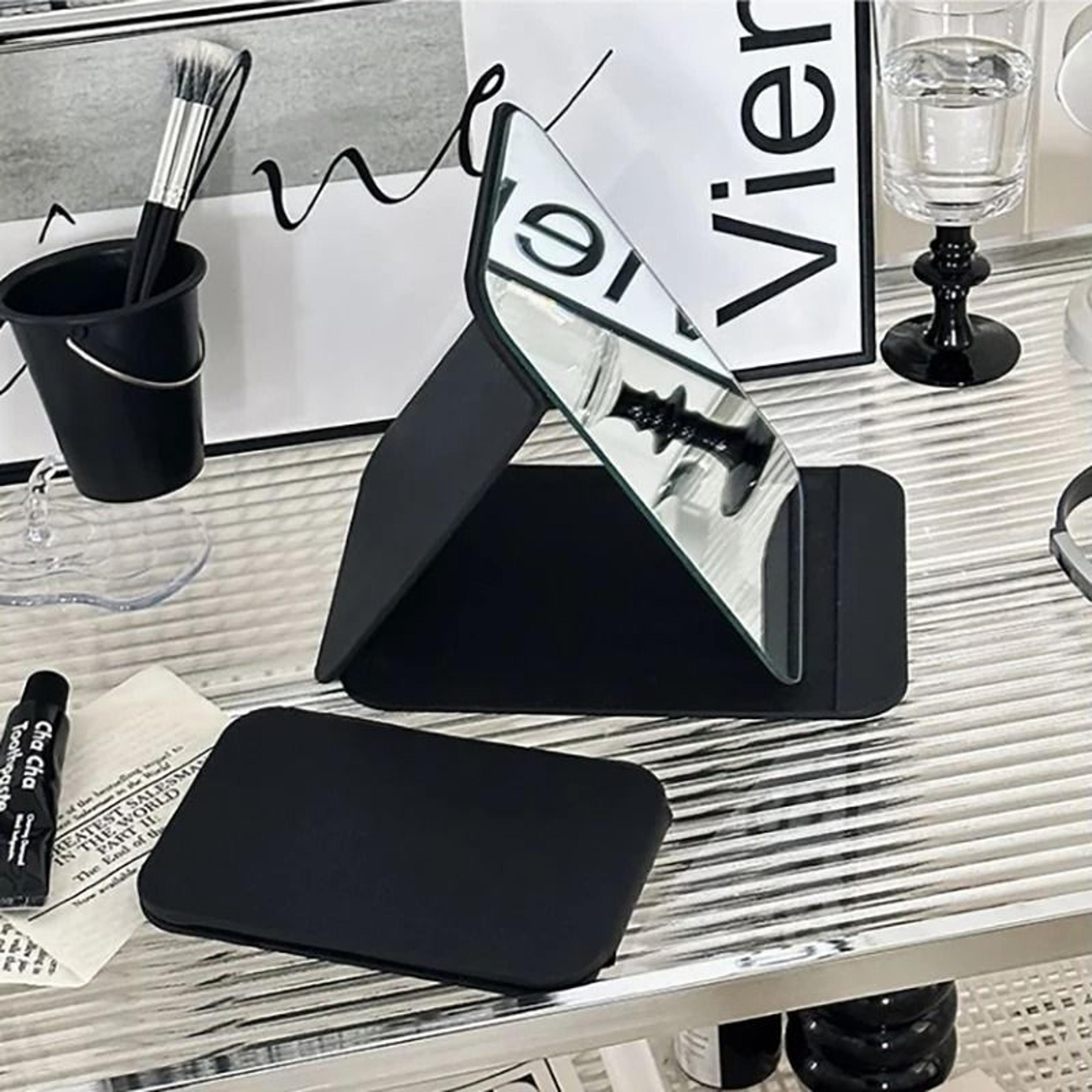 Portable PU Leather Desktop Makeup Mirror 3
