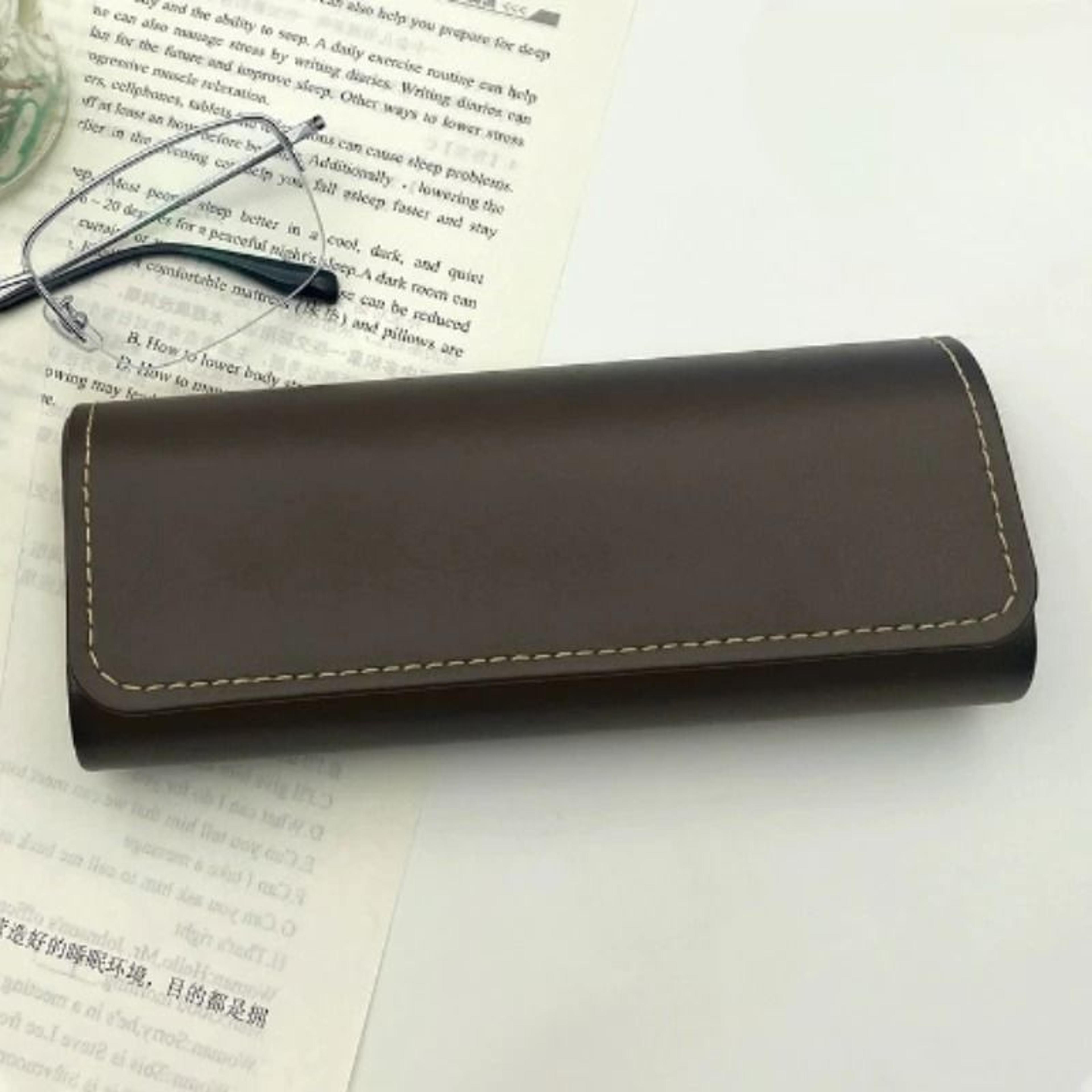 Vintage Coffee Style Eyeglass Case 7