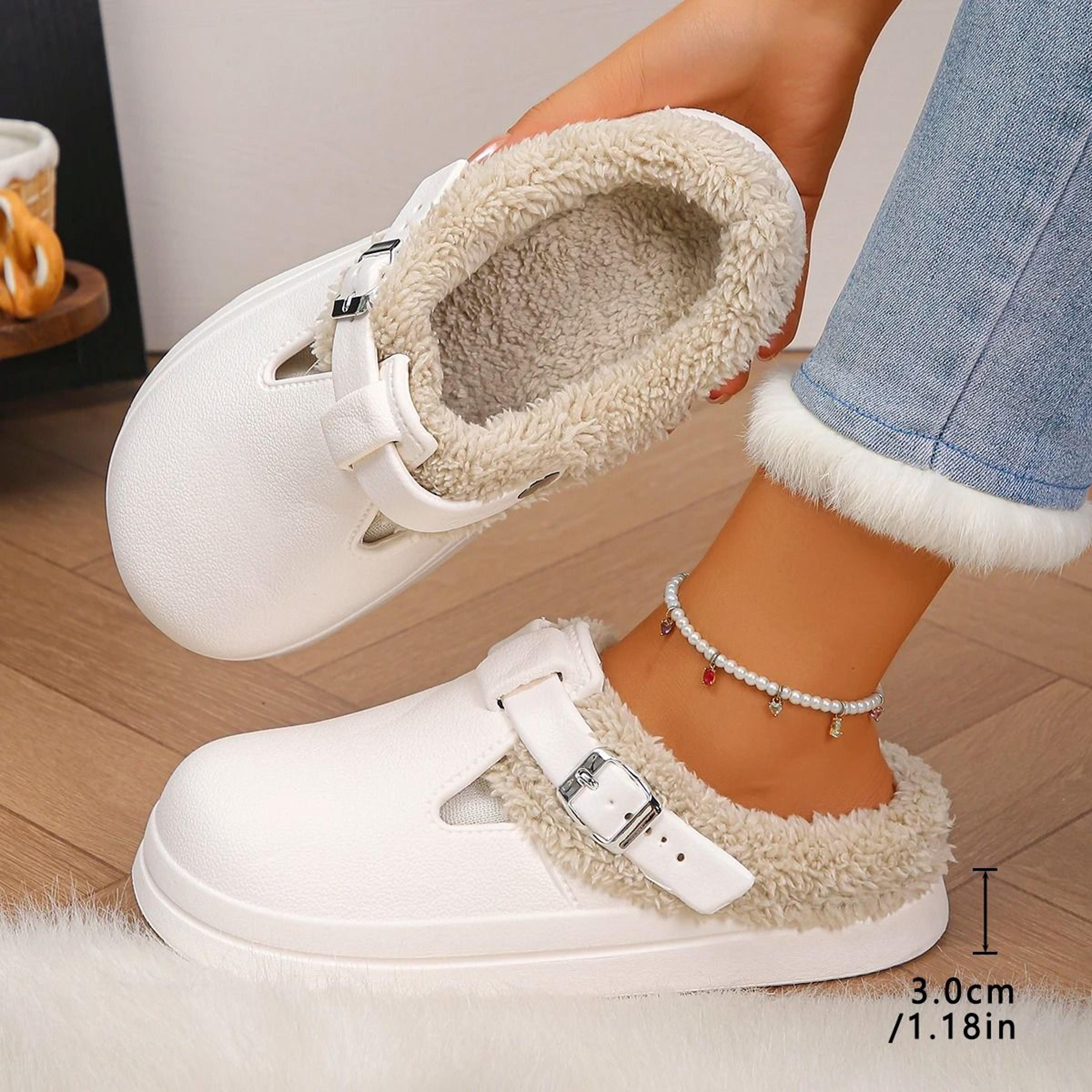 Waterproof Plush Winter Mules Slippers For Women 0