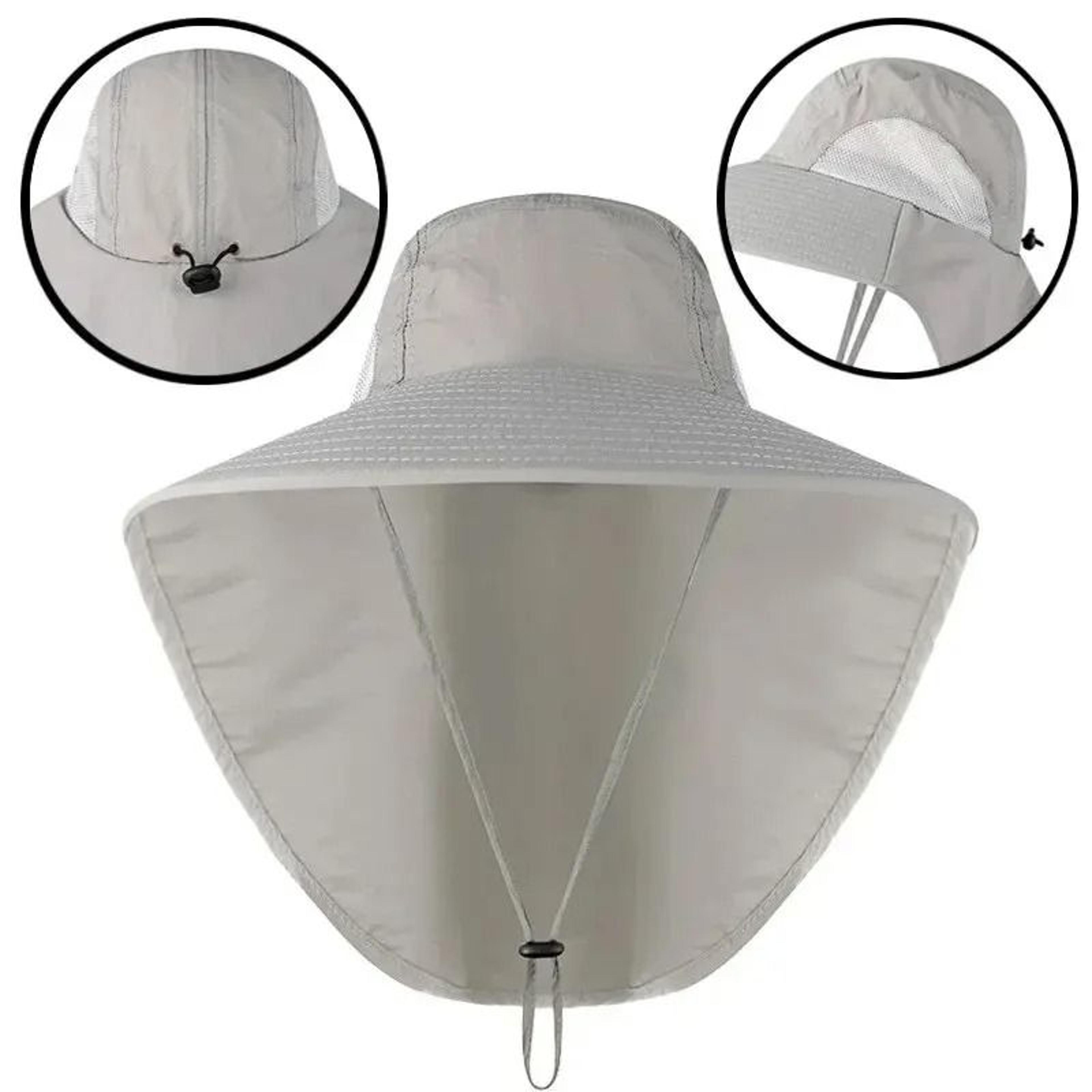 Wide Brim Sun Defender Hat With Cooling Neck Flap For Outdoor Protection 5