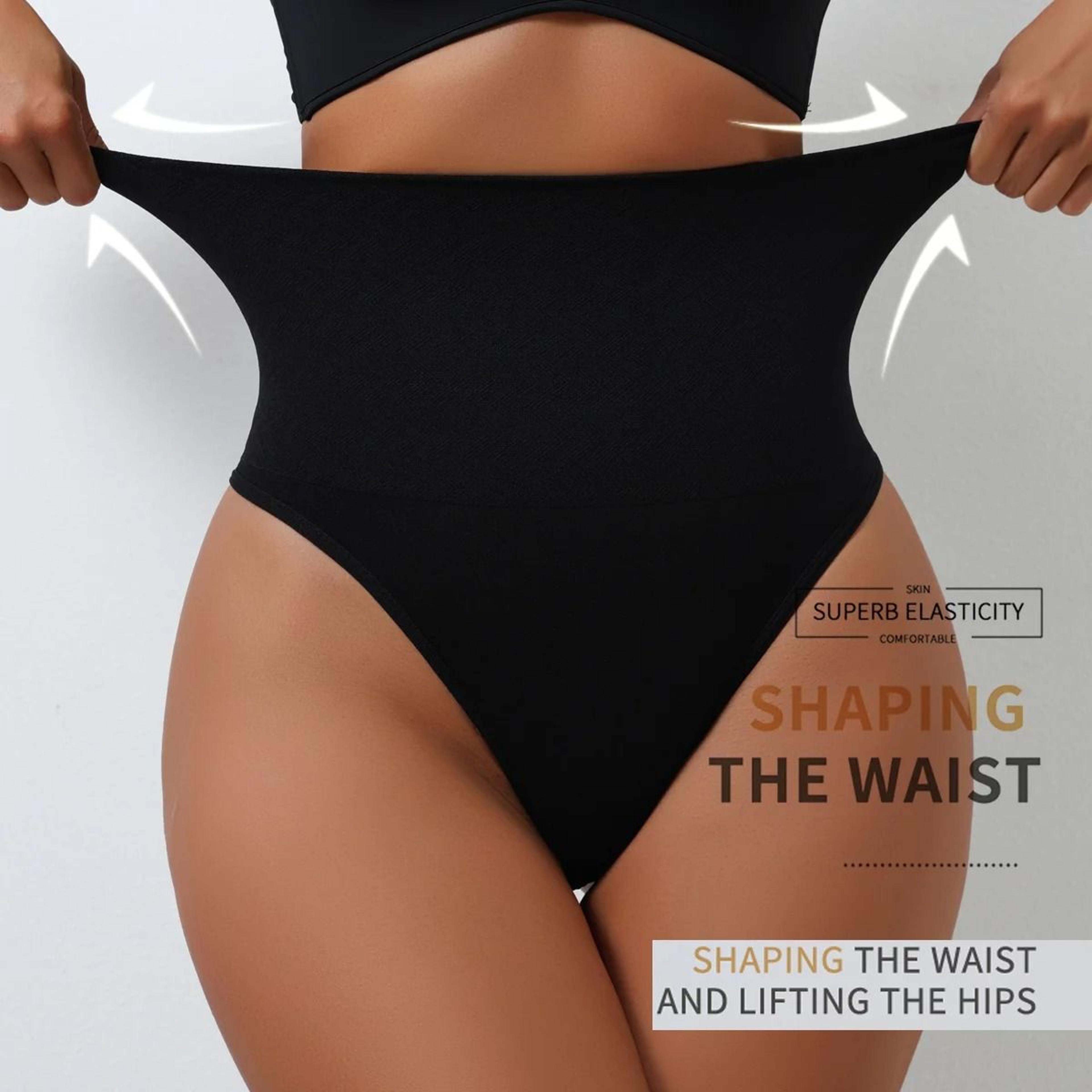 High Waist Seamless Shaping Thong For Women Comfortable Tummy Control Underwear 4