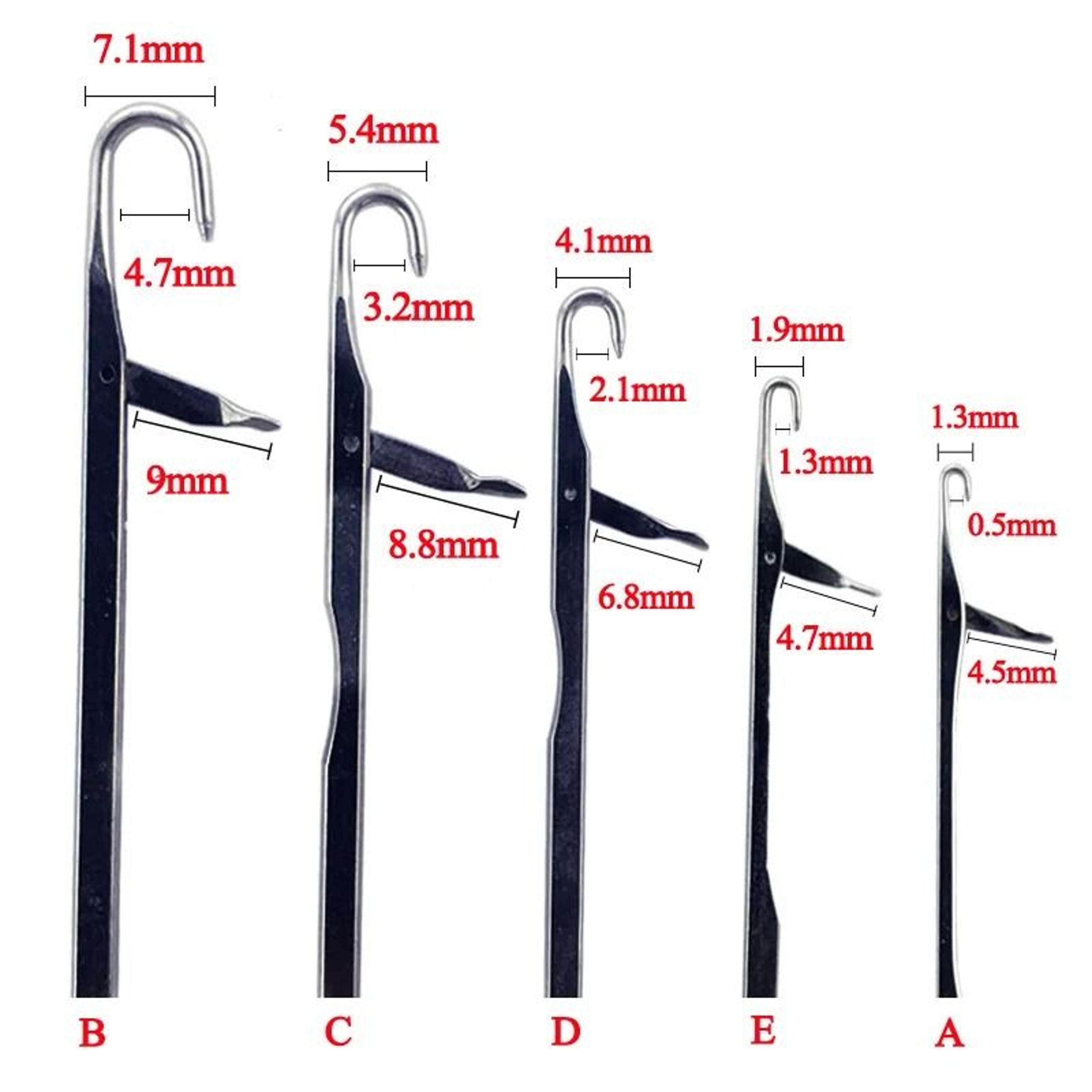 Latch Hook Crochet Needle Set For Hair Styling And Craft Use 2