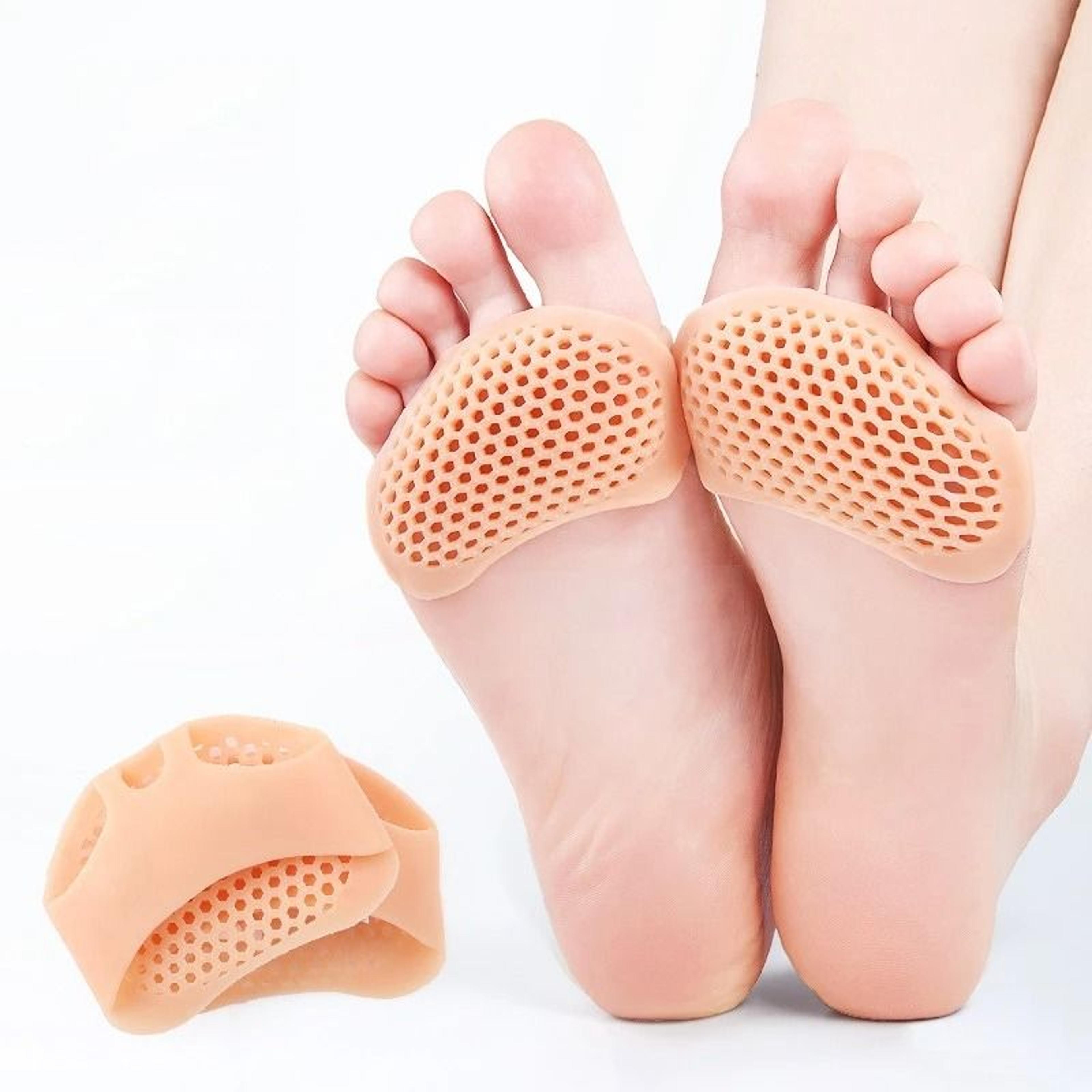 Silicone Gel Heel Protectors With Metatarsal Pads Foot Pain Relief And Blister Prevention 8