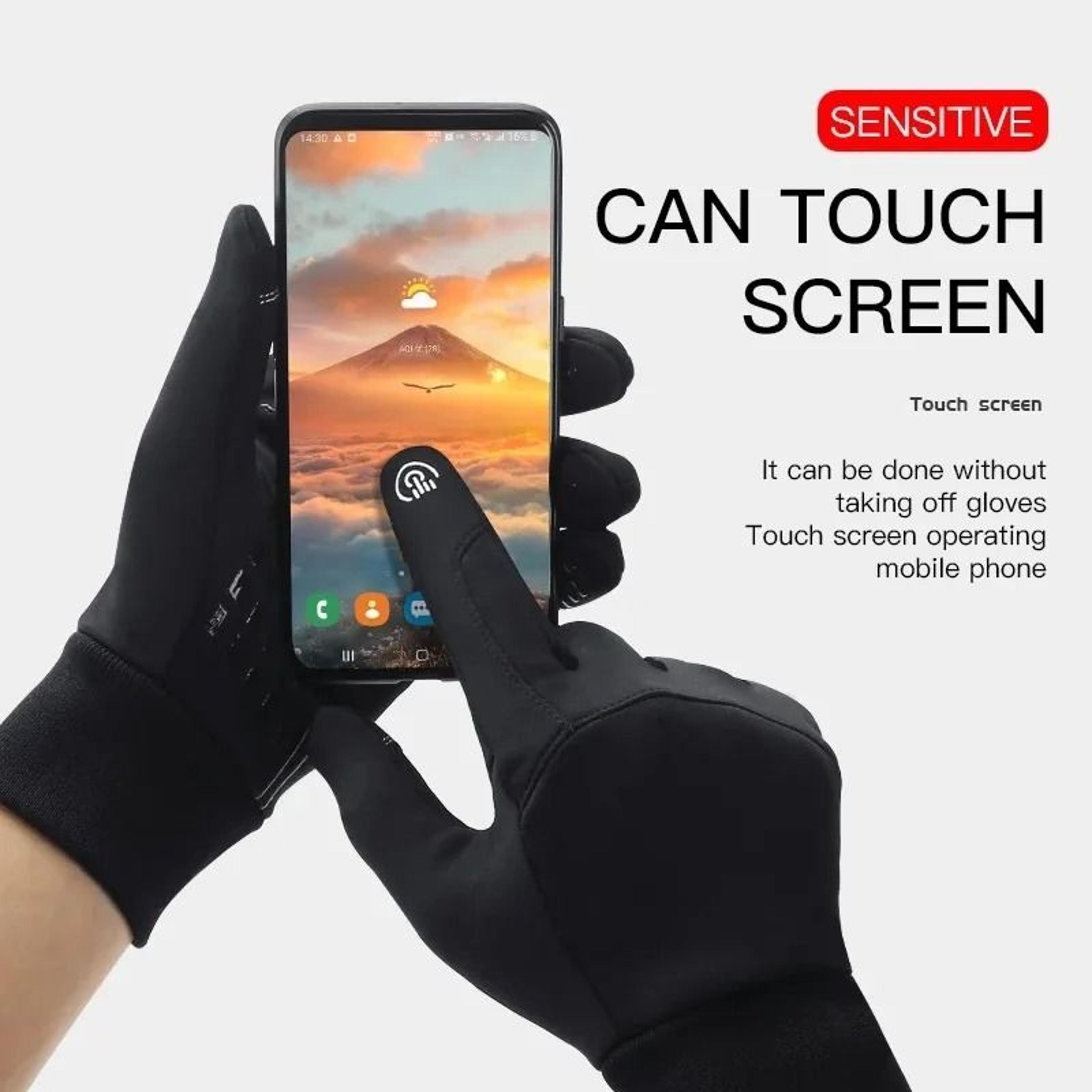 Warm Touch Screen Cycling Gloves For Winter Sports And Outdoor Activities 3