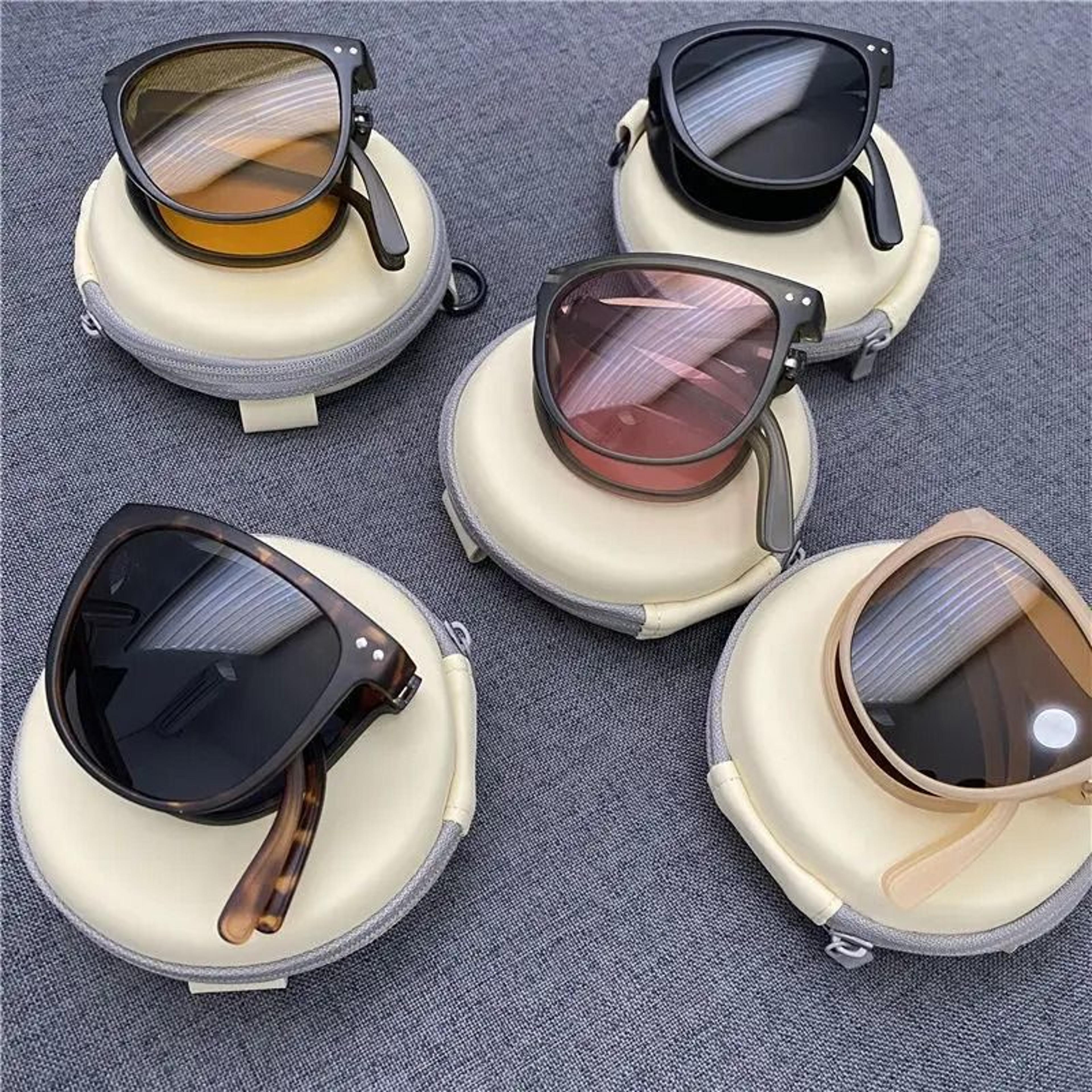 Ultra Light Folding Sunglasses Unisex UV Protection Shades 0