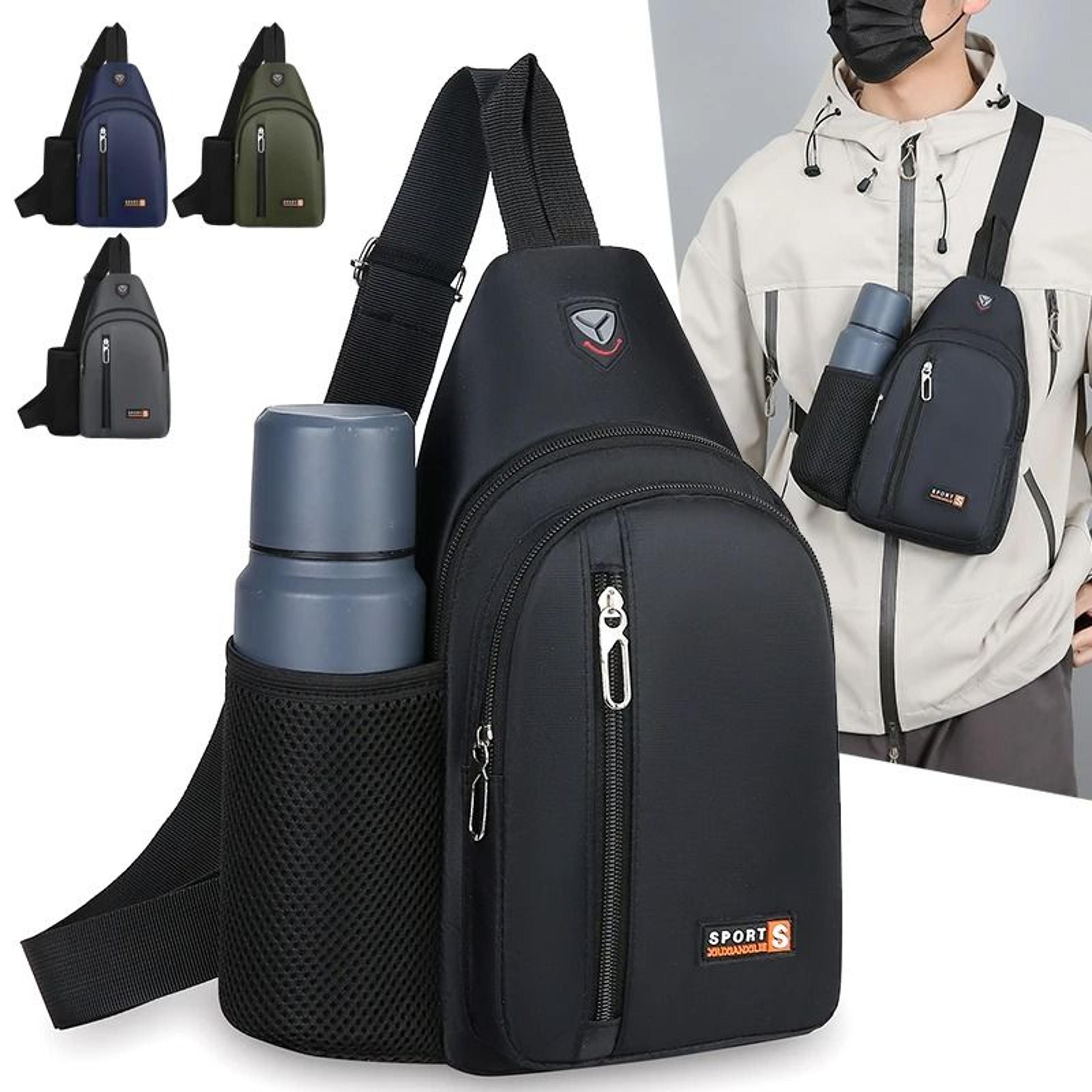 casual crossbody travel bag with large capacity for men and women