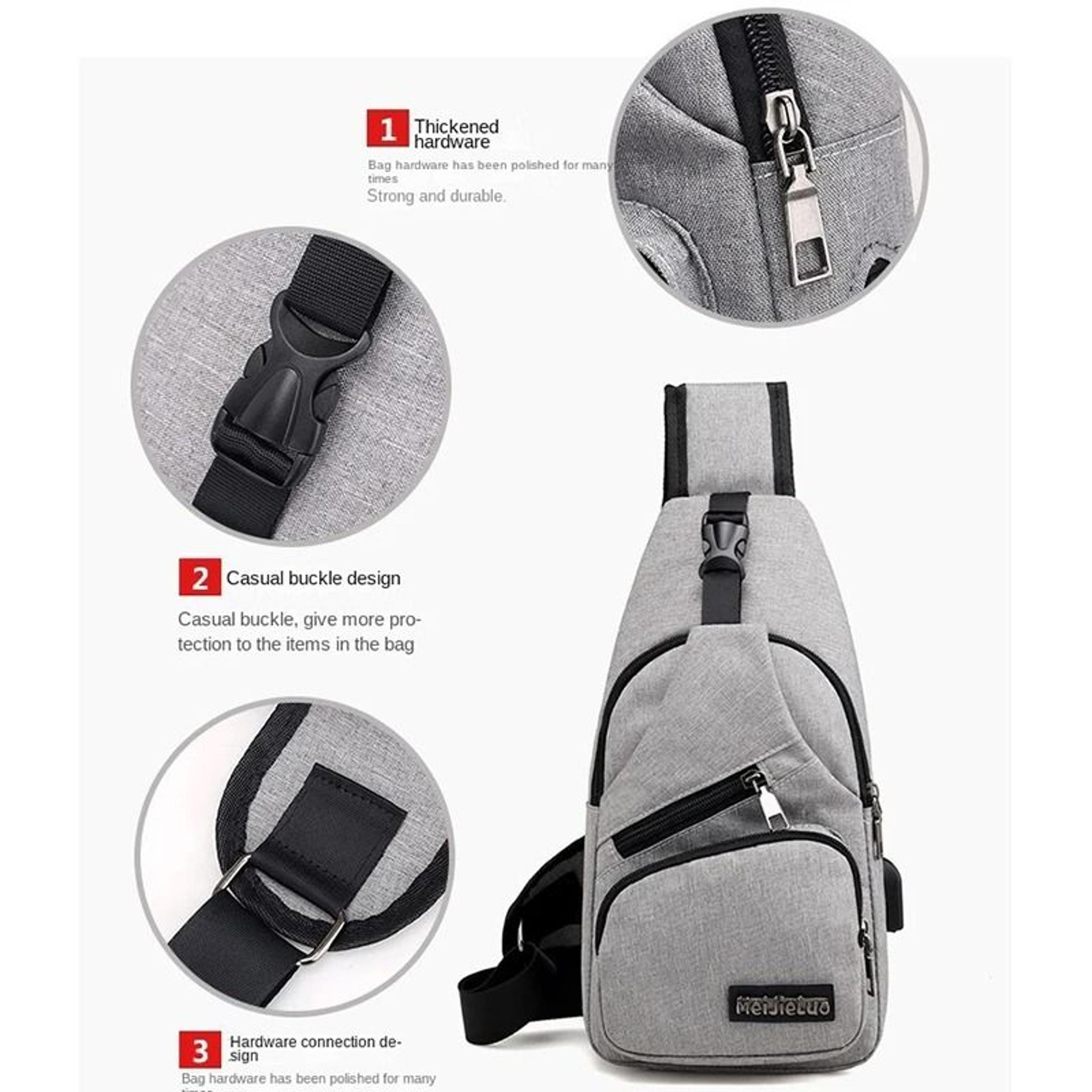 Compact Crossbody Messenger Bag For Men Everyday Casual Use 3