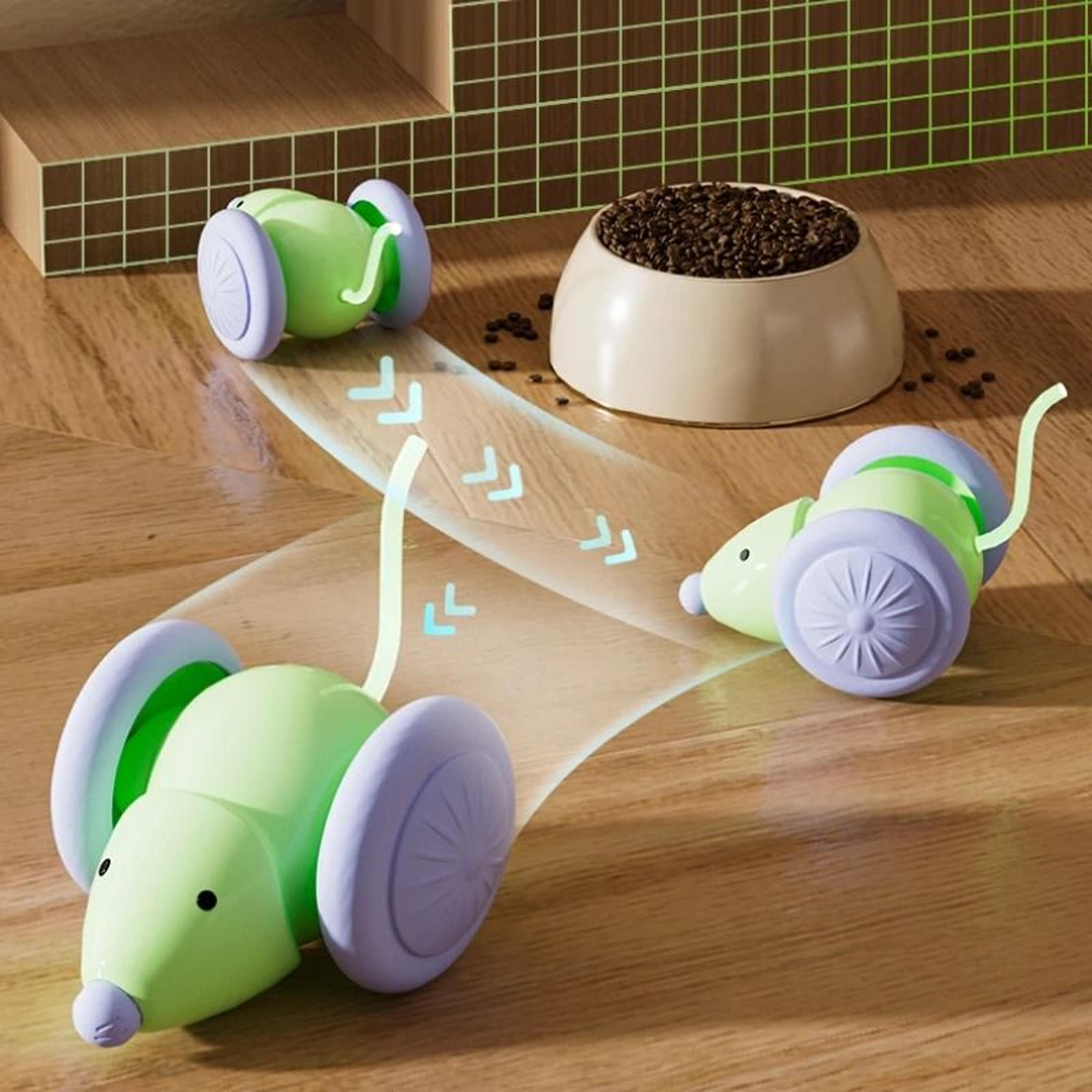 Keep Your Cat Active And Entertained With This Interactive Electric Mouse Car Toy Designed To Stimu 2