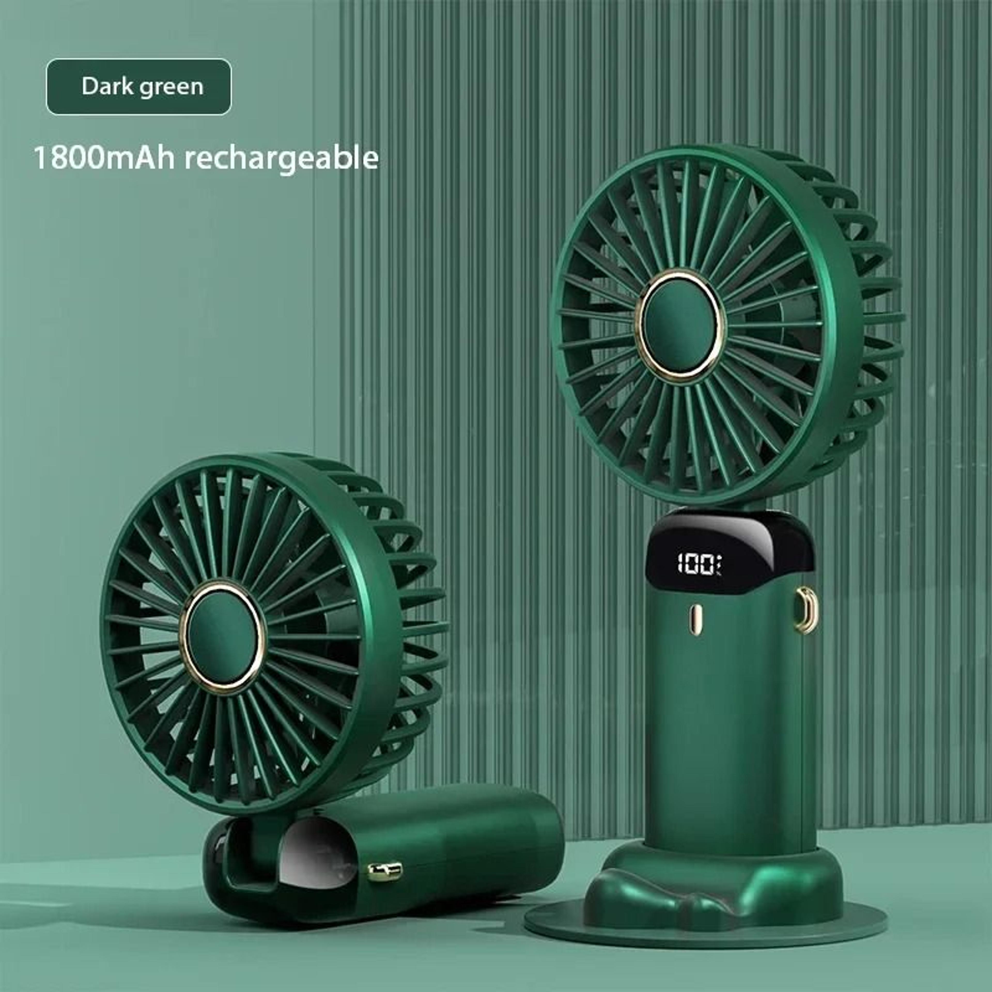 Foldable Portable Neck Hanging Mini Fan With USB Rechargeable Battery 6
