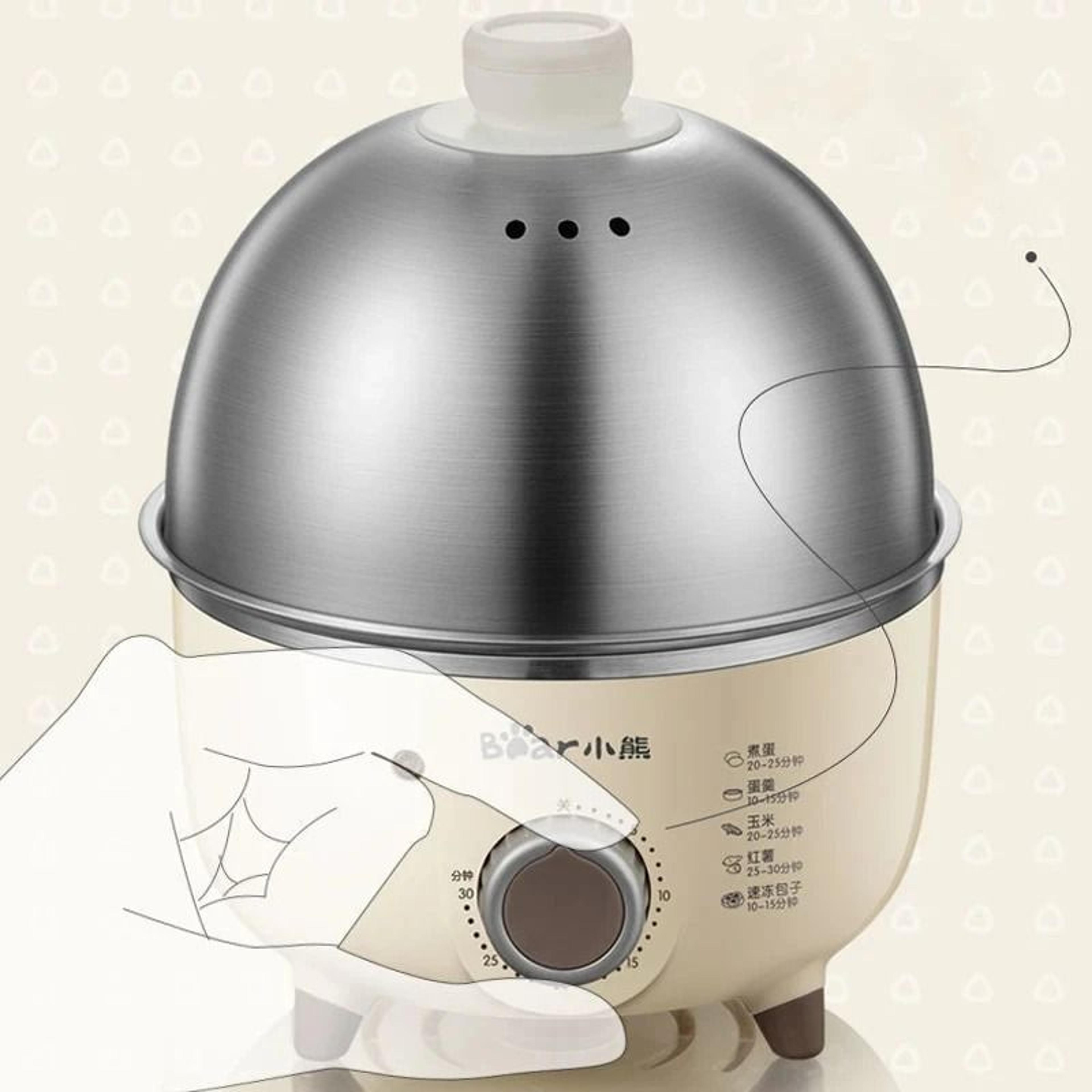 Electric Egg Boiler And Breakfast Steamer With Timer For Easy Cooking 4