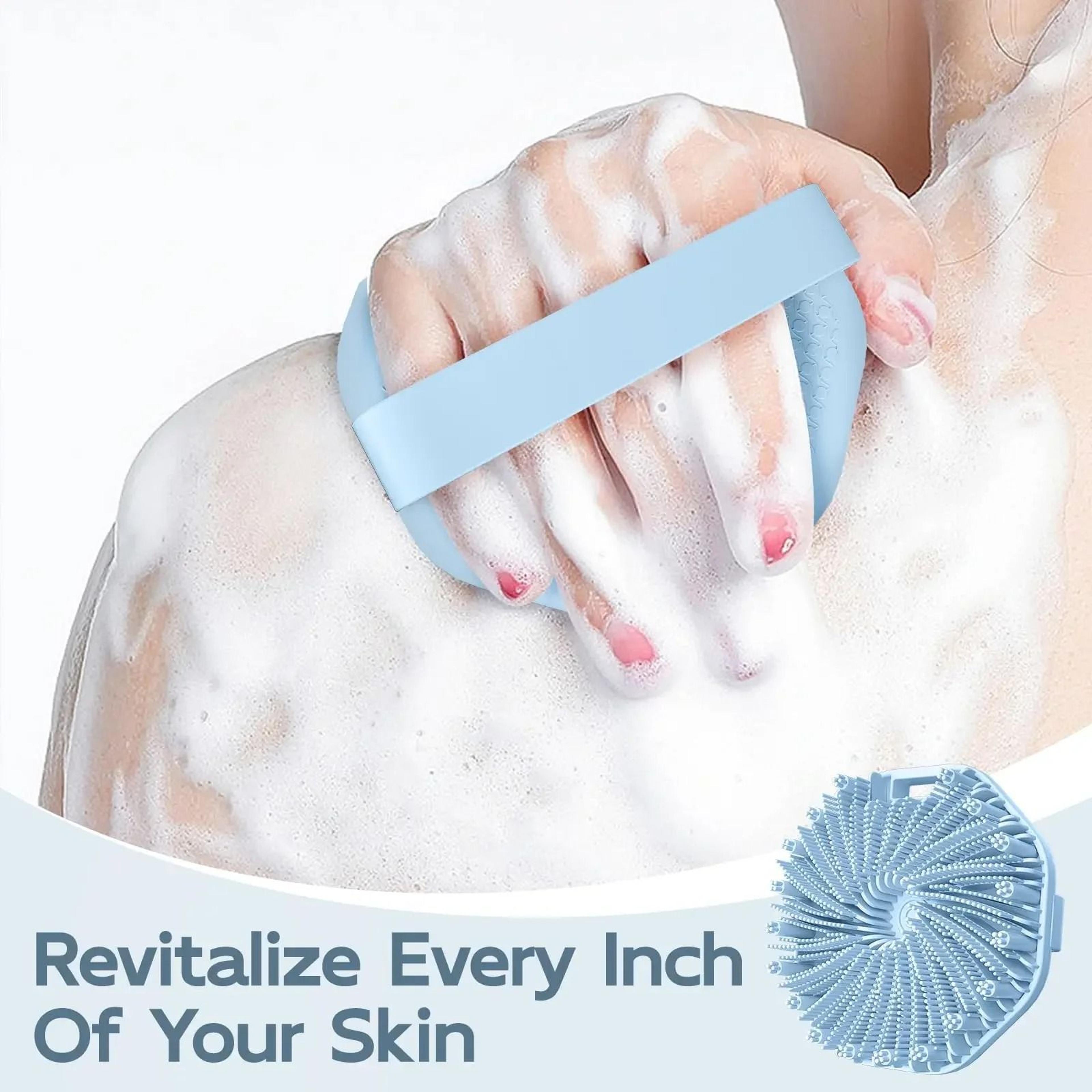 Silicone Body Scrubber With Non Slip Hand Strap 2