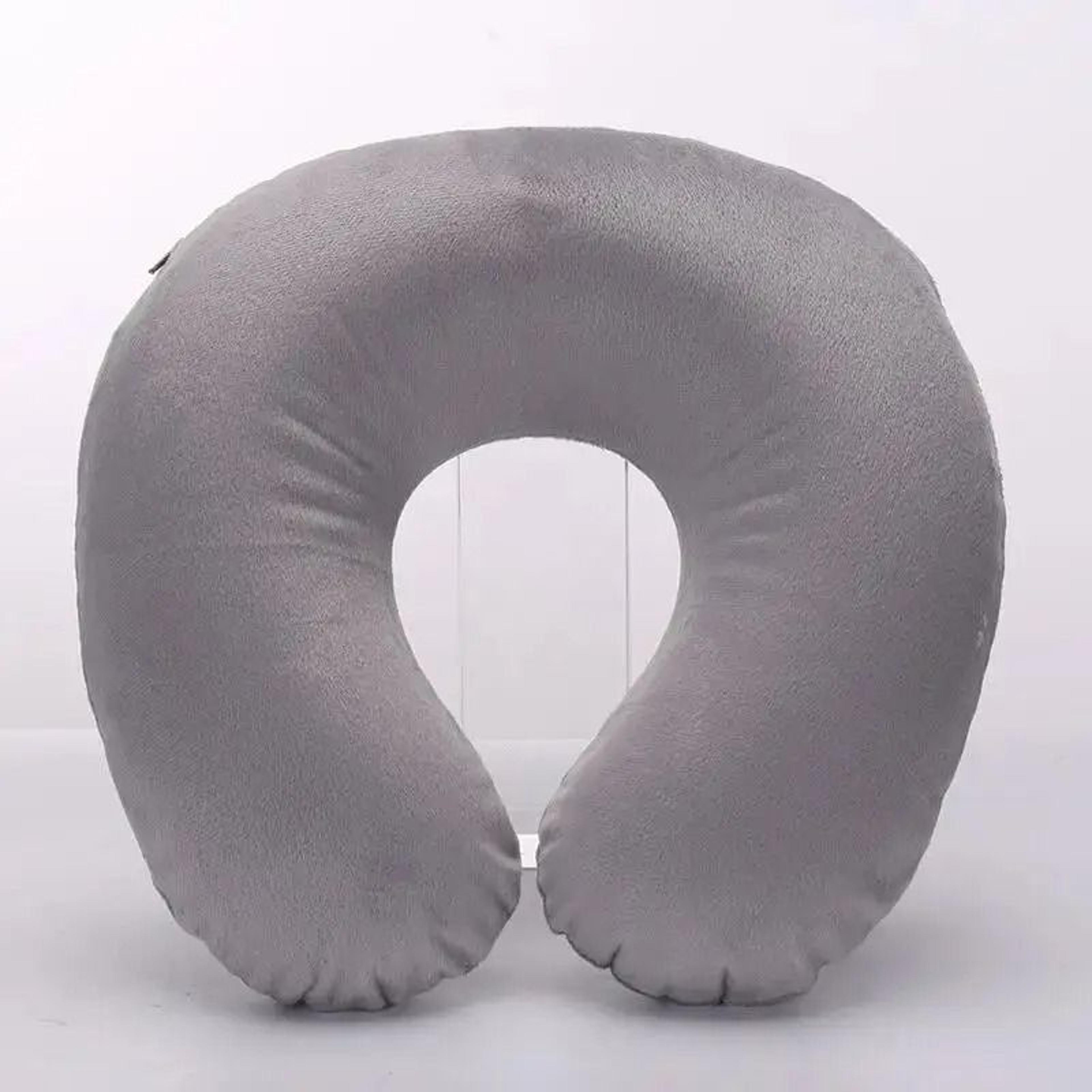 U Shaped Inflatable Travel Pillow For Neck And Spine Support 4
