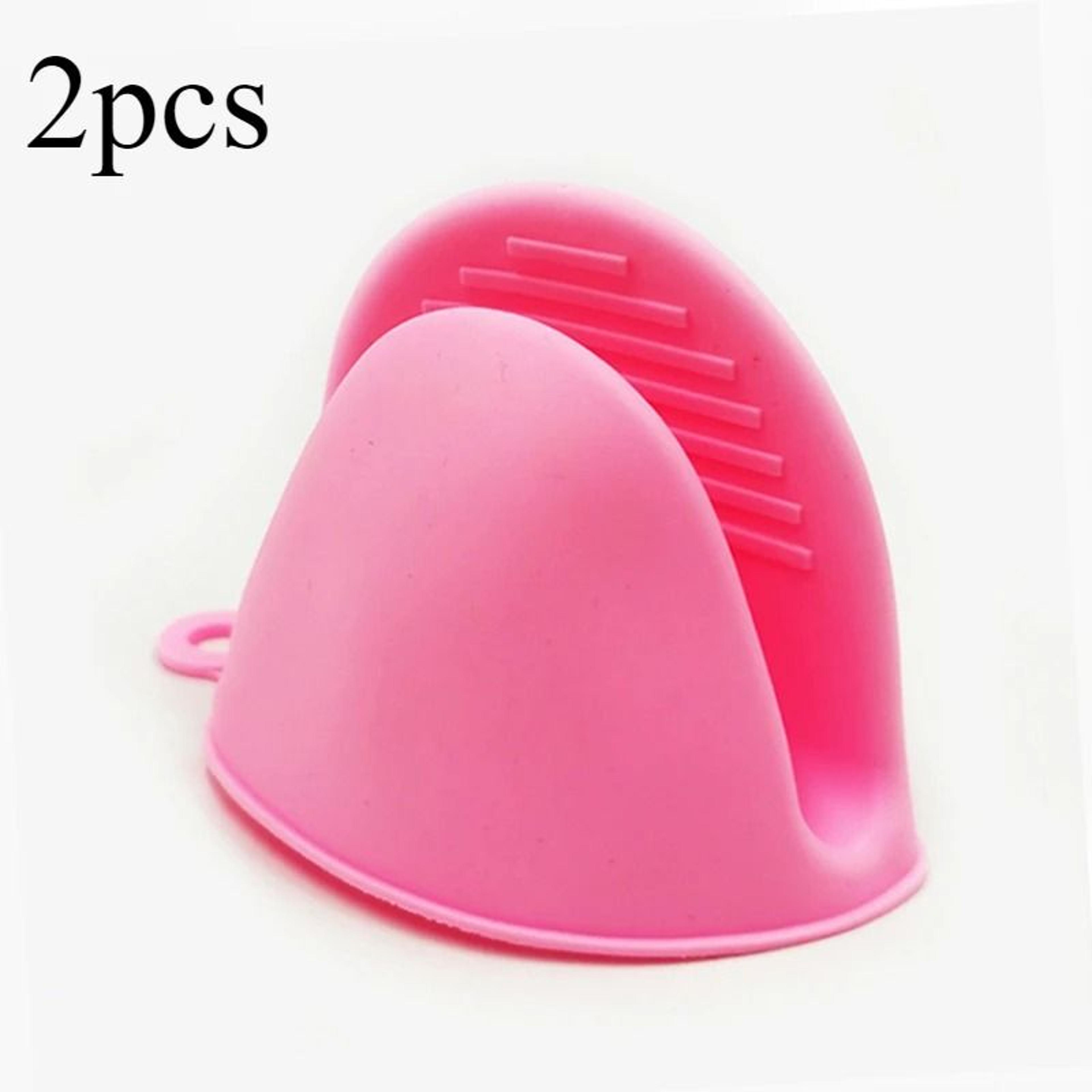 2 Pack Thick Silicone Oven Mitt Clips With Heat Protection 10