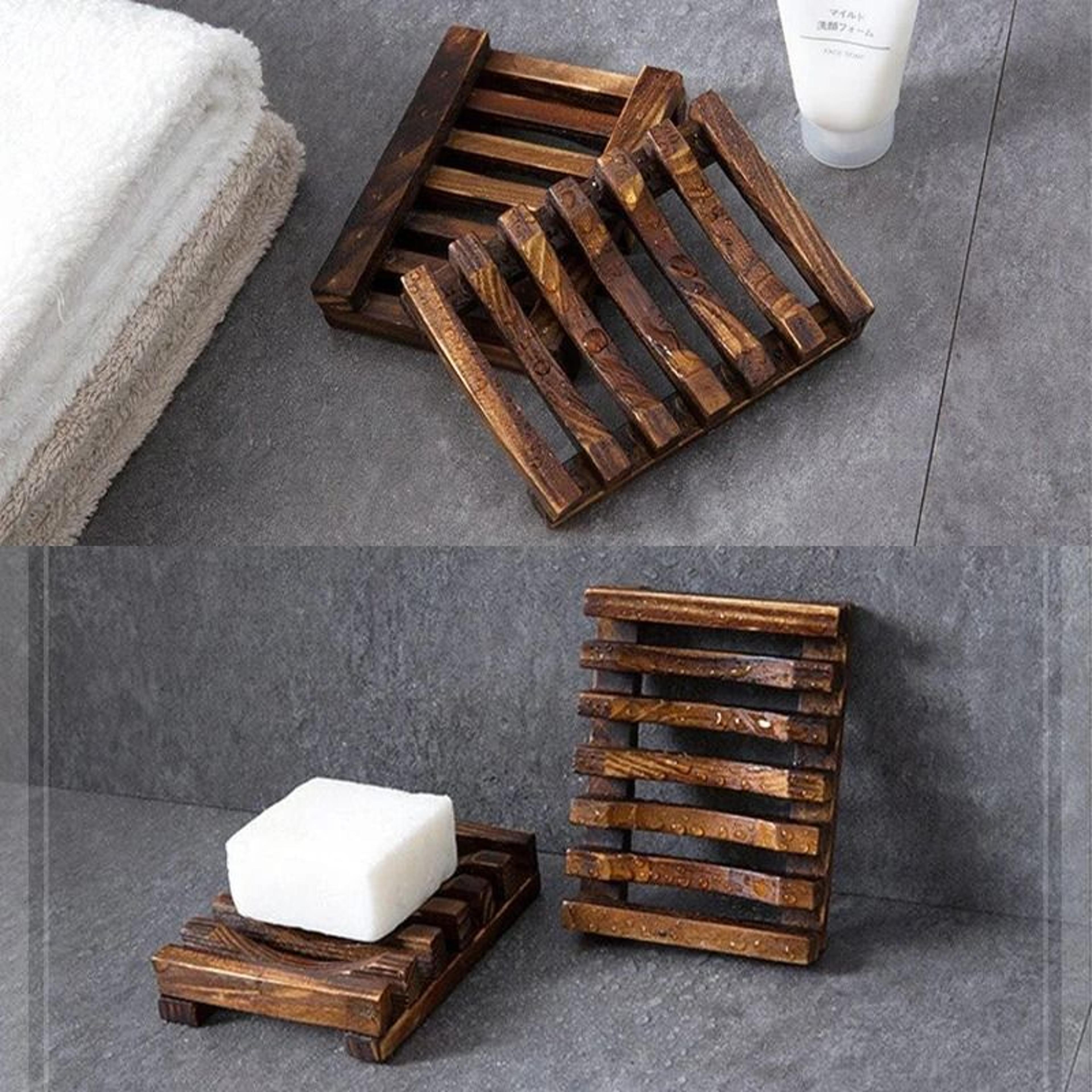 Natural Wooden Soap Holder With Mold Resistant Ventilation Design 4