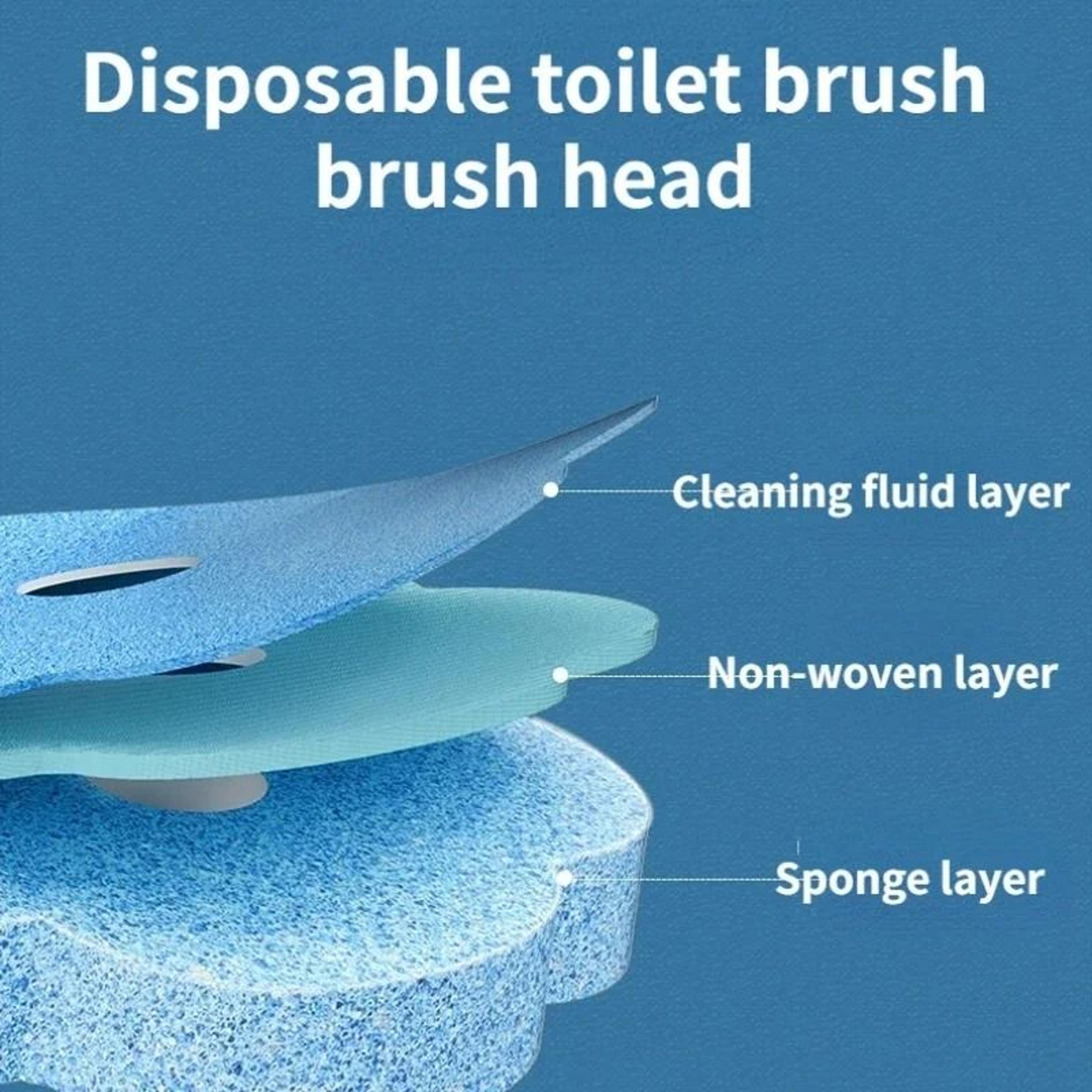 Disposable Toilet Brush Kit With Replaceable Heads Multiple Pack Options 4