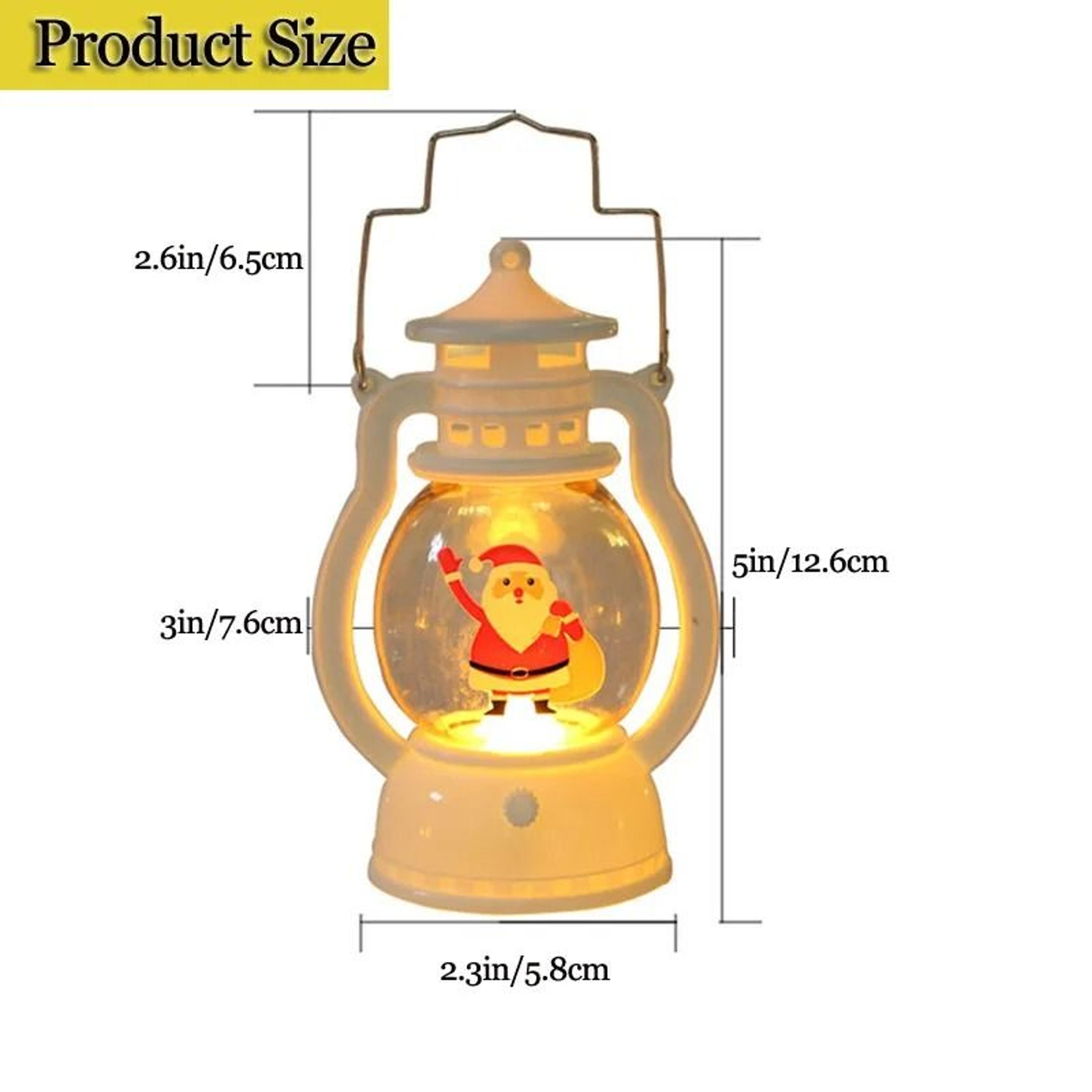 Portable LED Christmas Lantern With Santa Claus Or Snowman Decoration 4