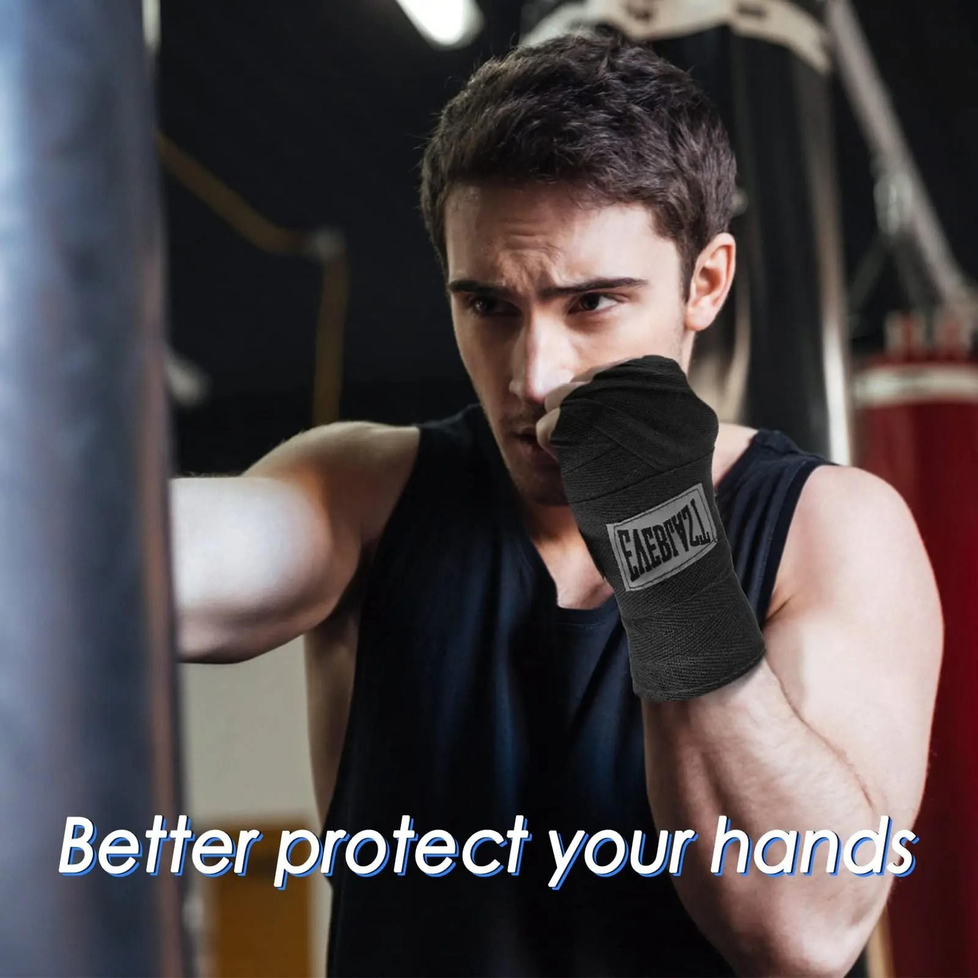 Cotton Elastic Boxing Hand Wraps For Wrist And Fist Protection 1