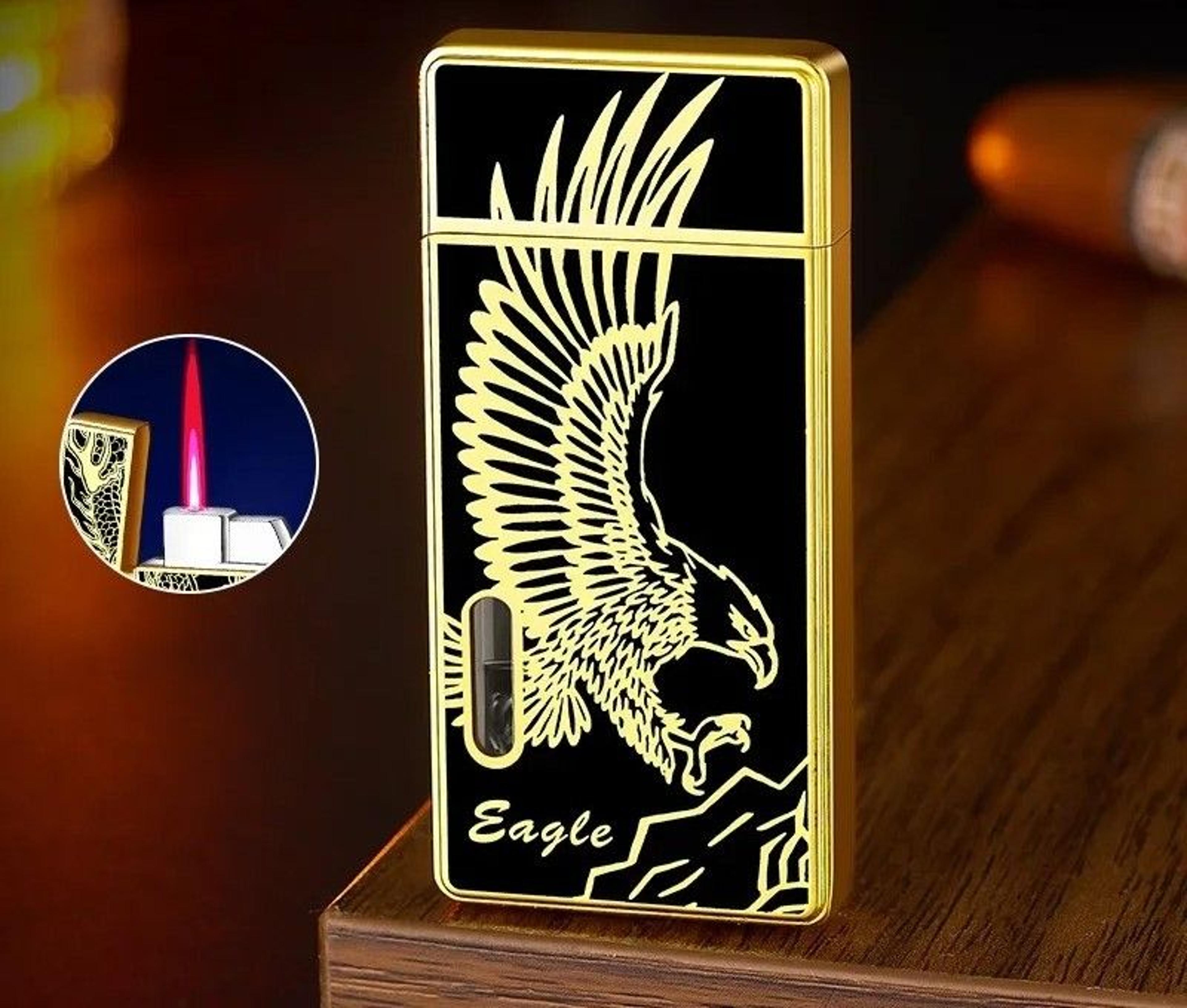 Decorative Metal Pocket Lighter With Case And Embossed Design 11