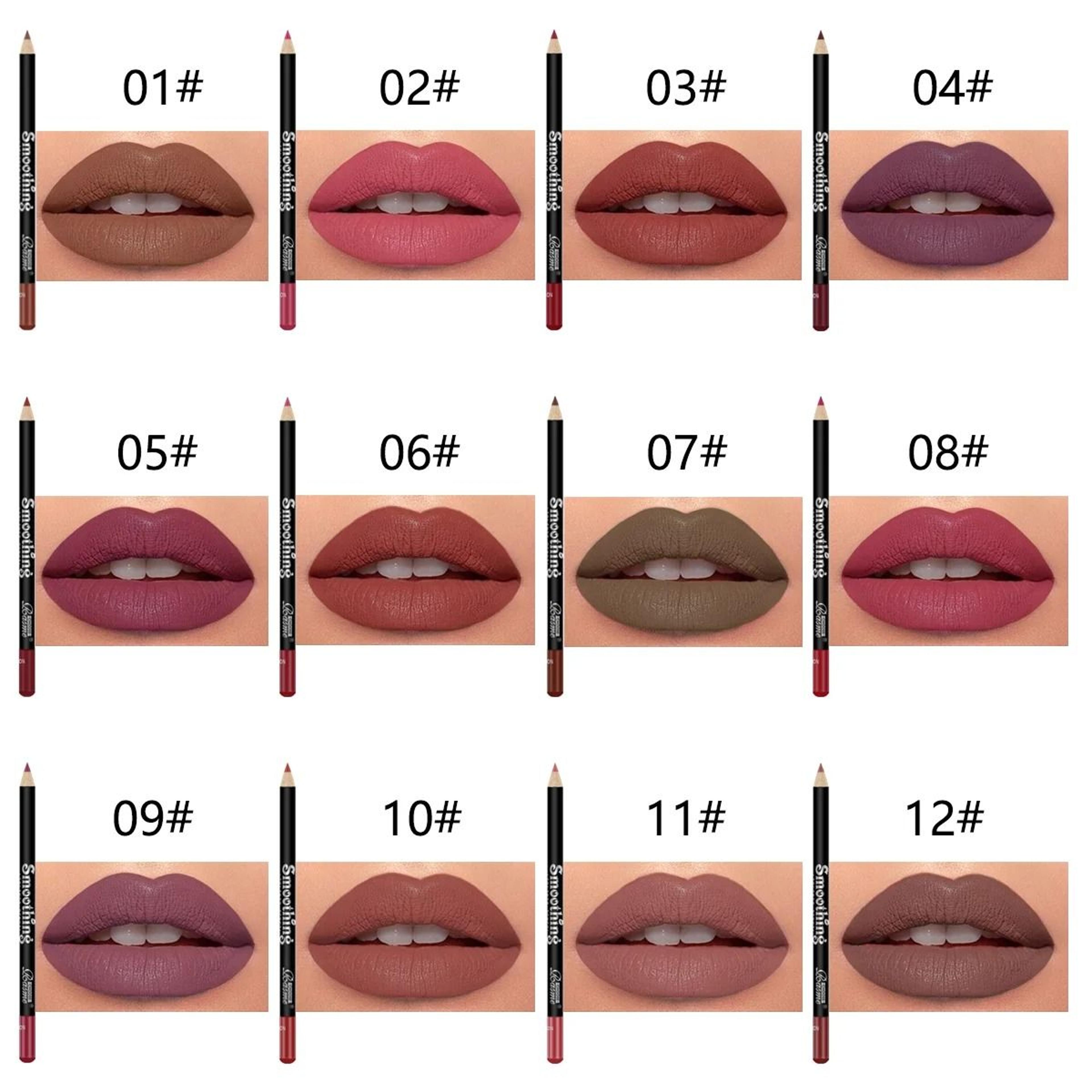 Long Lasting Lipstick Set With Lip Liner And Matte Gloss 5