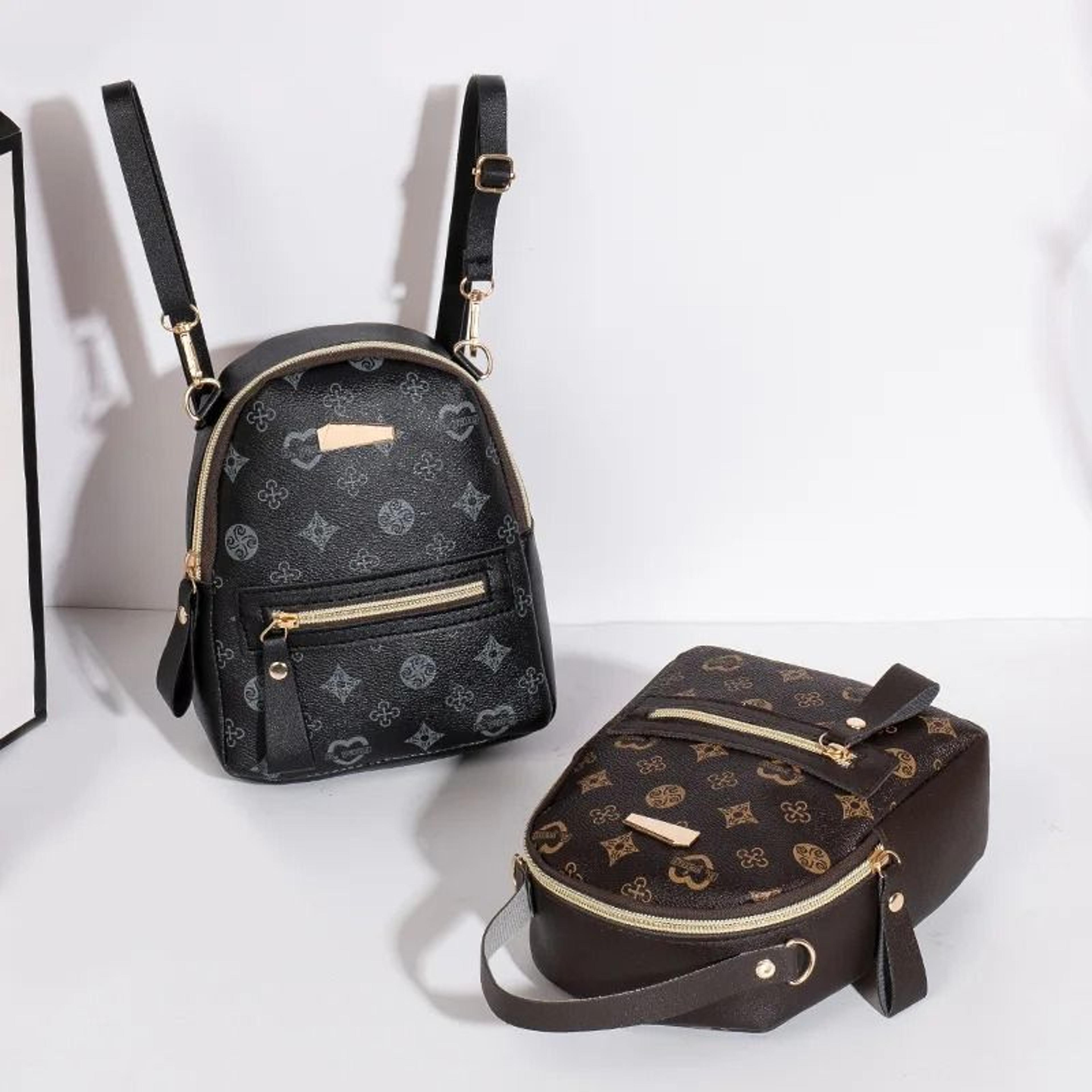 Fashion Mini Backpack With Floral Print Design 2