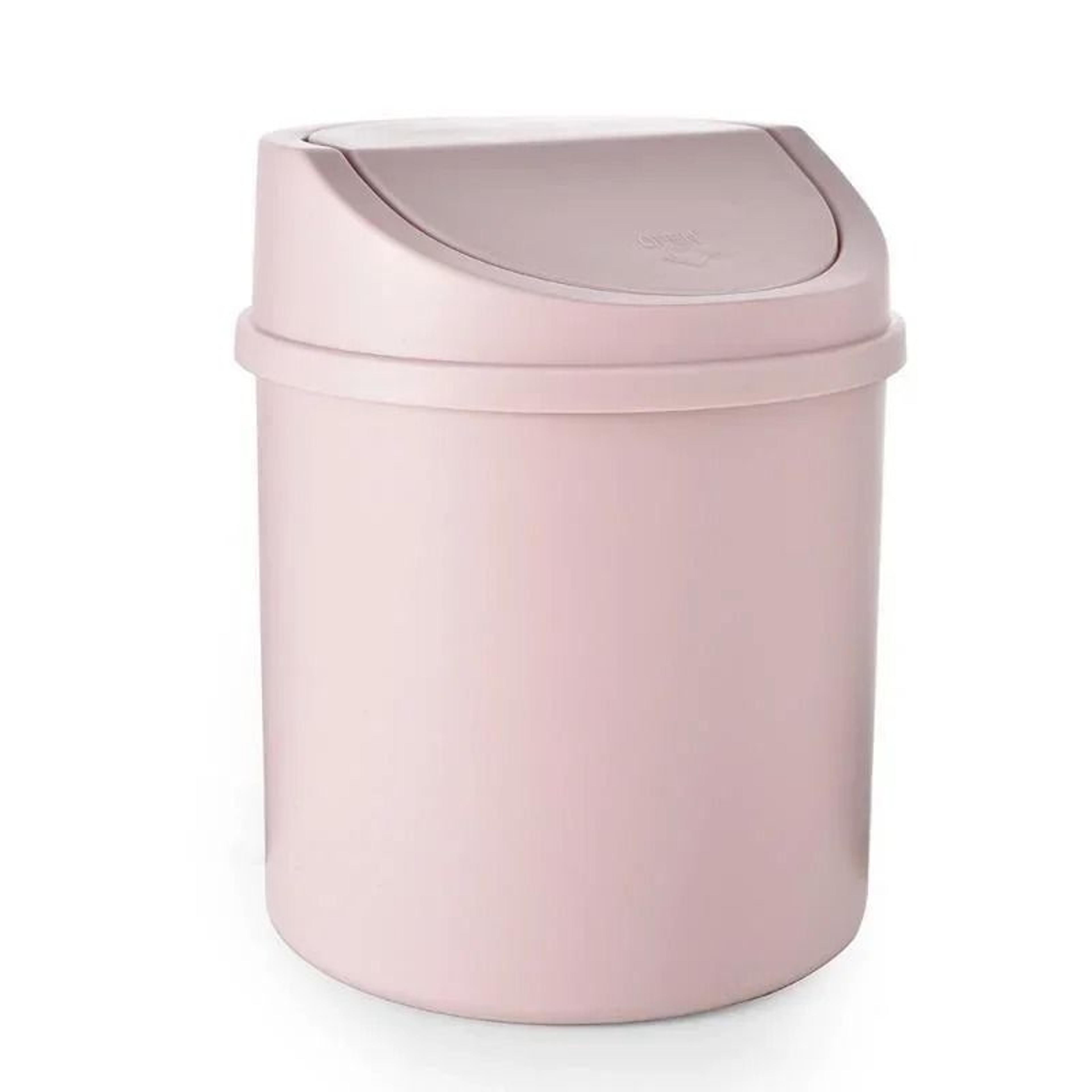 Mini Desktop Trash Bin With Swing Cover 8
