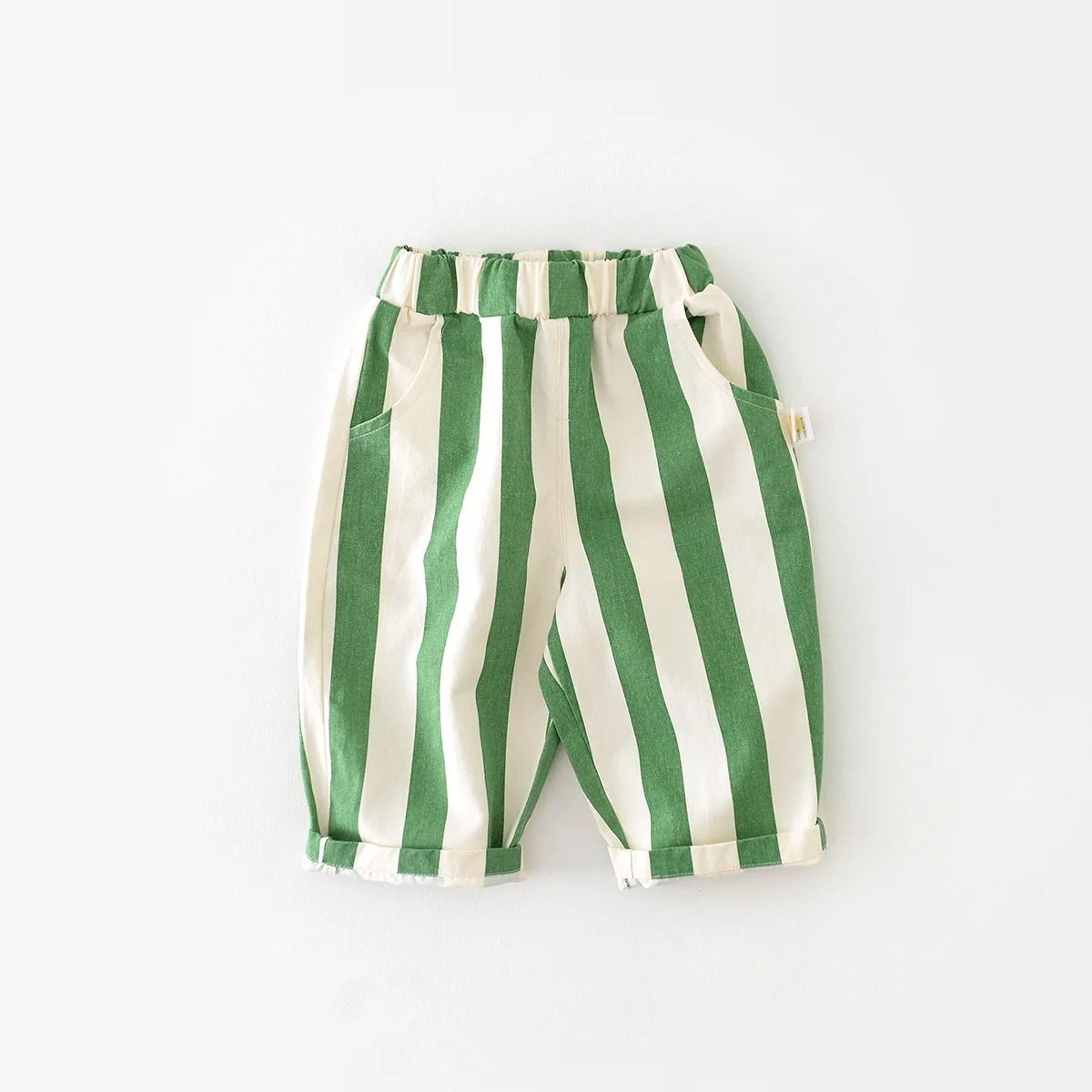 Soft Cotton Striped Toddler Pants With Comfy Loose Fit 5