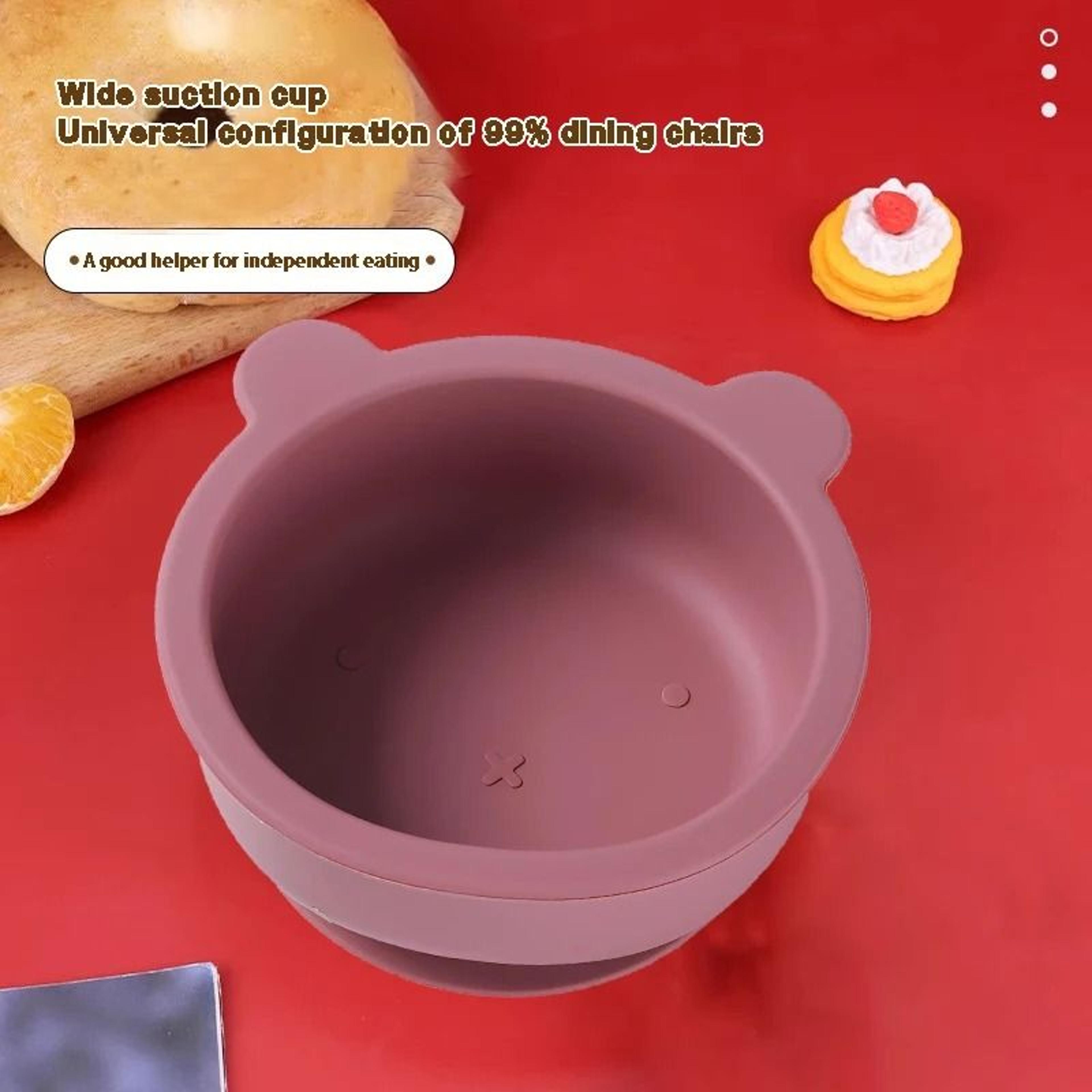 Silicone Baby Suction Feeding Bowl 4