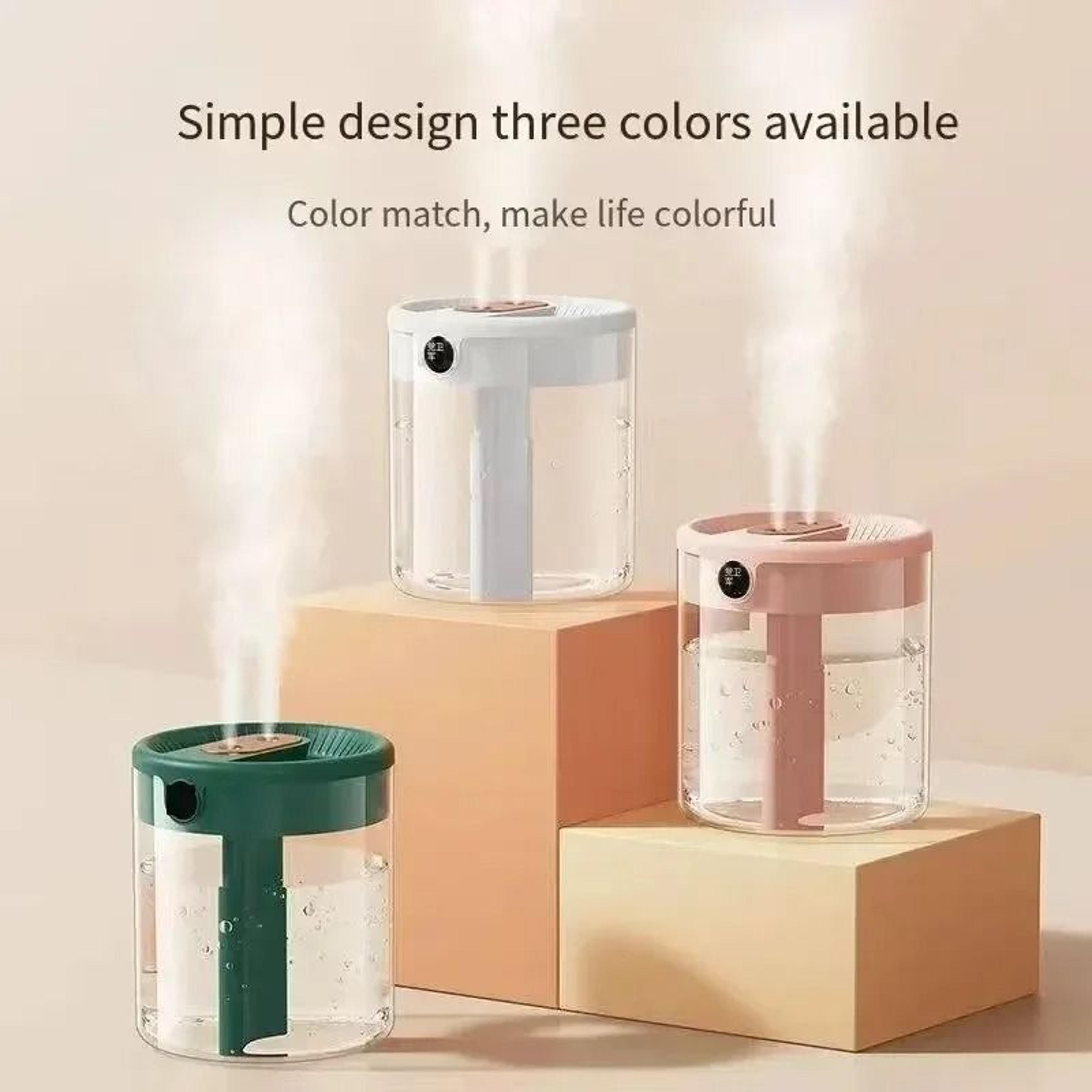 Portable Dual Spray Humidifier With Night Light For Home And Office 3