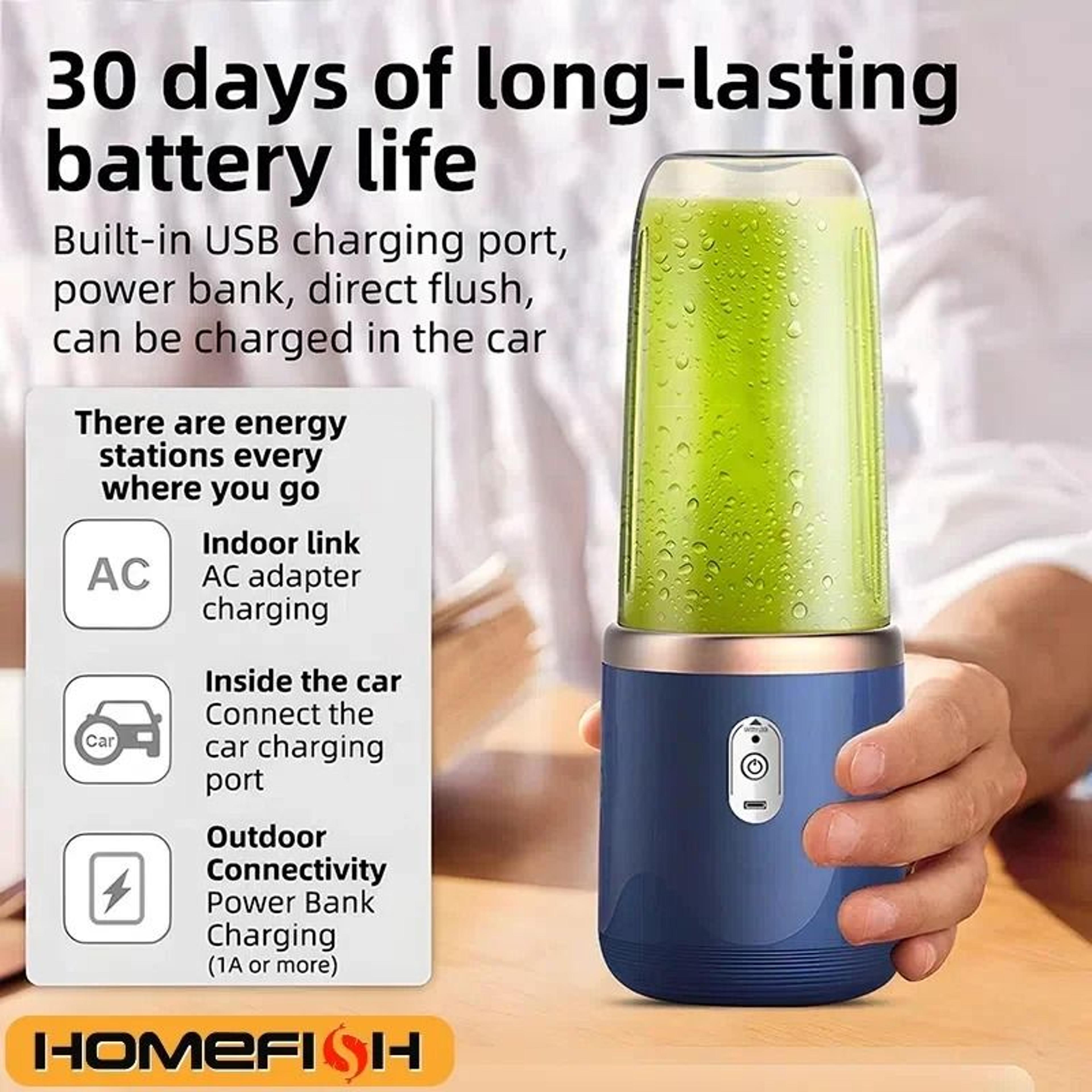 Portable Smoothie Blender Cup For Fresh Drinks Anywhere 3